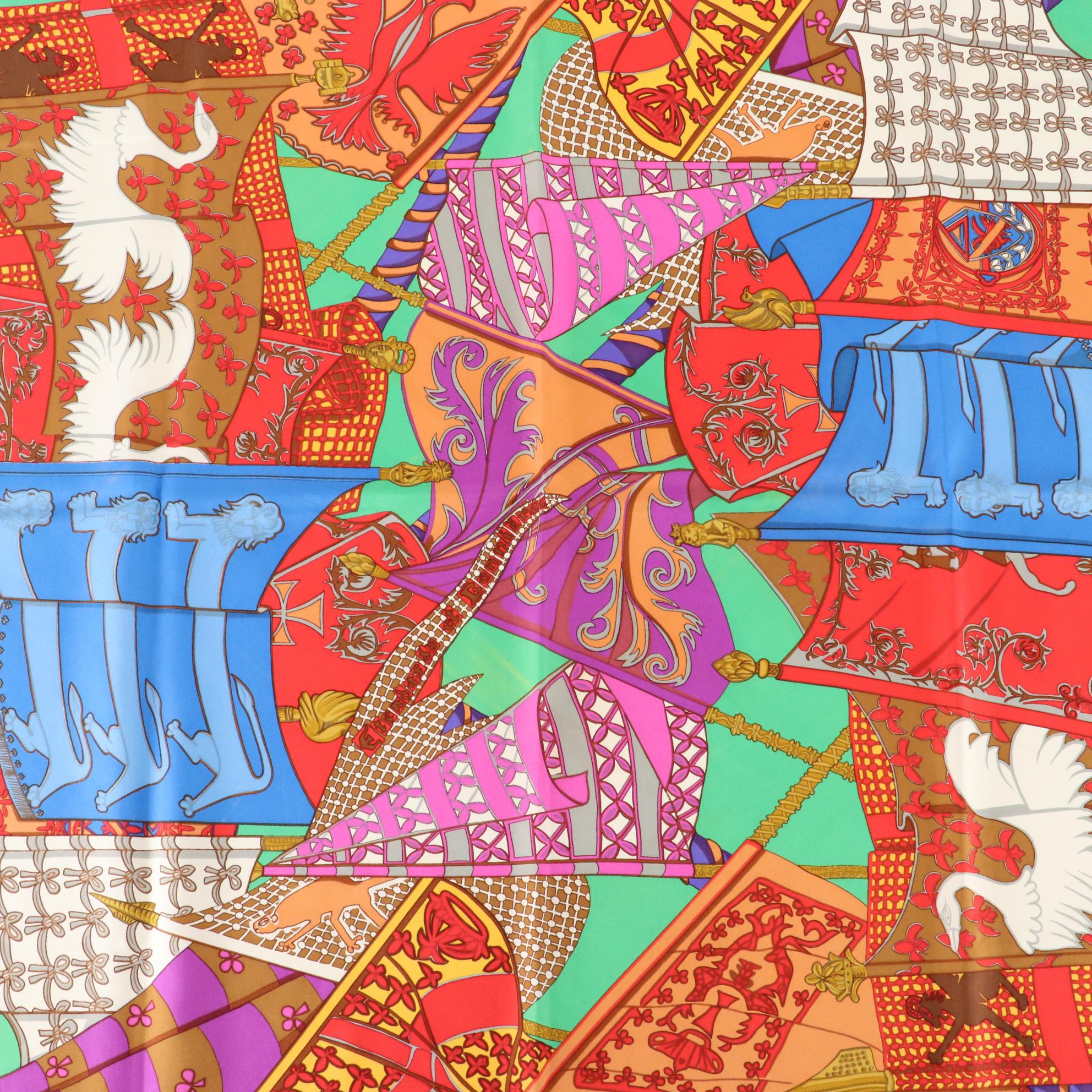 Hermès "Etendards et Bannieres" Silk Twill Scarf