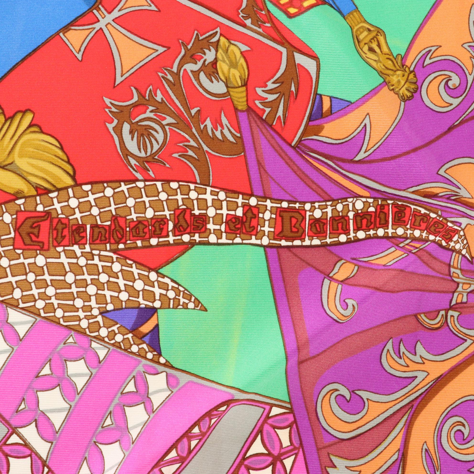 Hermès "Etendards et Bannieres" Silk Twill Scarf