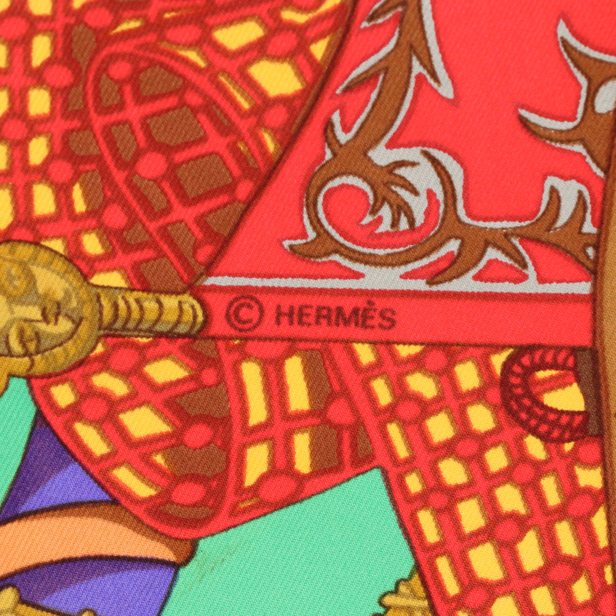 Hermès "Etendards et Bannieres" Silk Twill Scarf