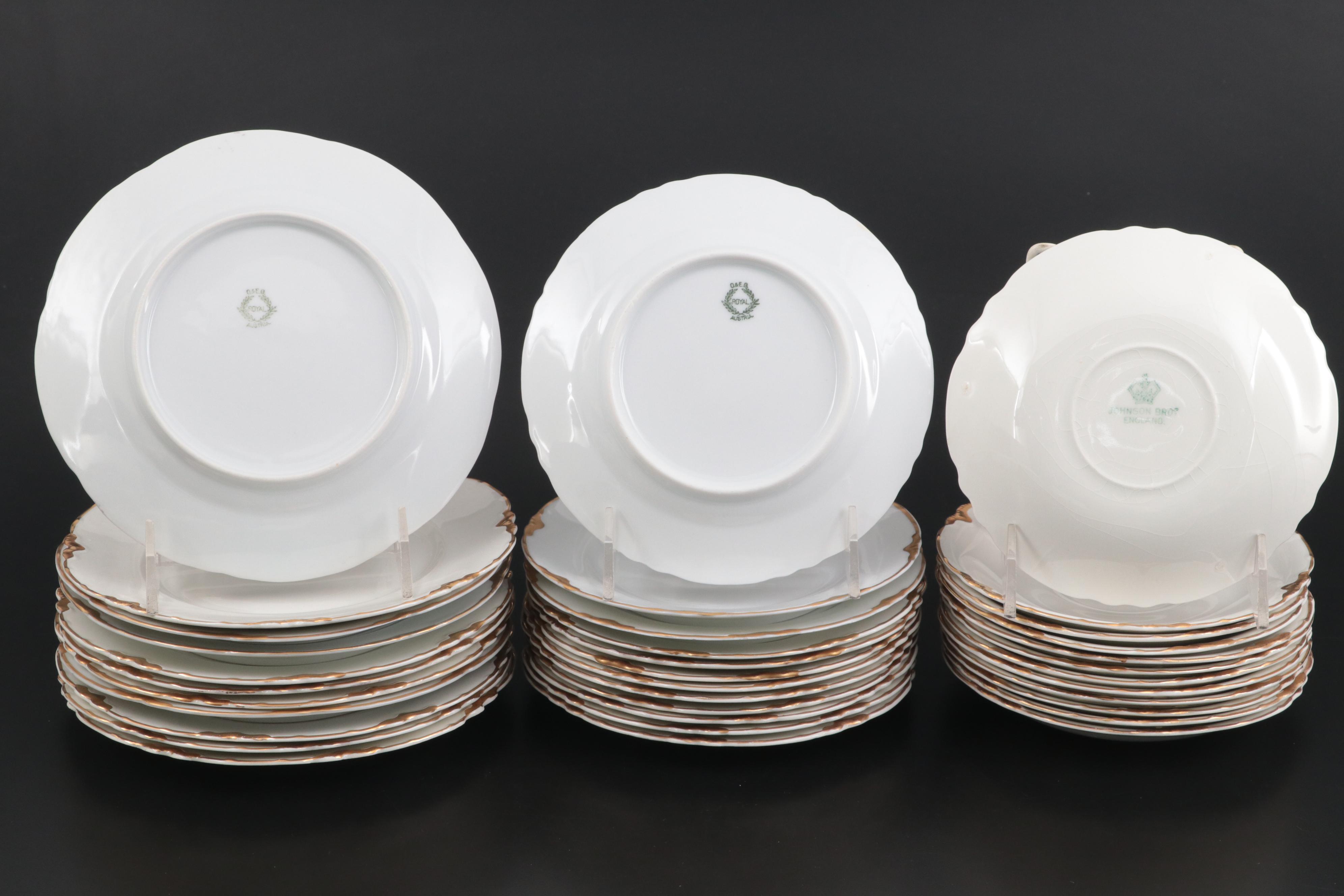 Johnson Bros. "Chantilly Gold" with Other Dinnerware and Table Accessories