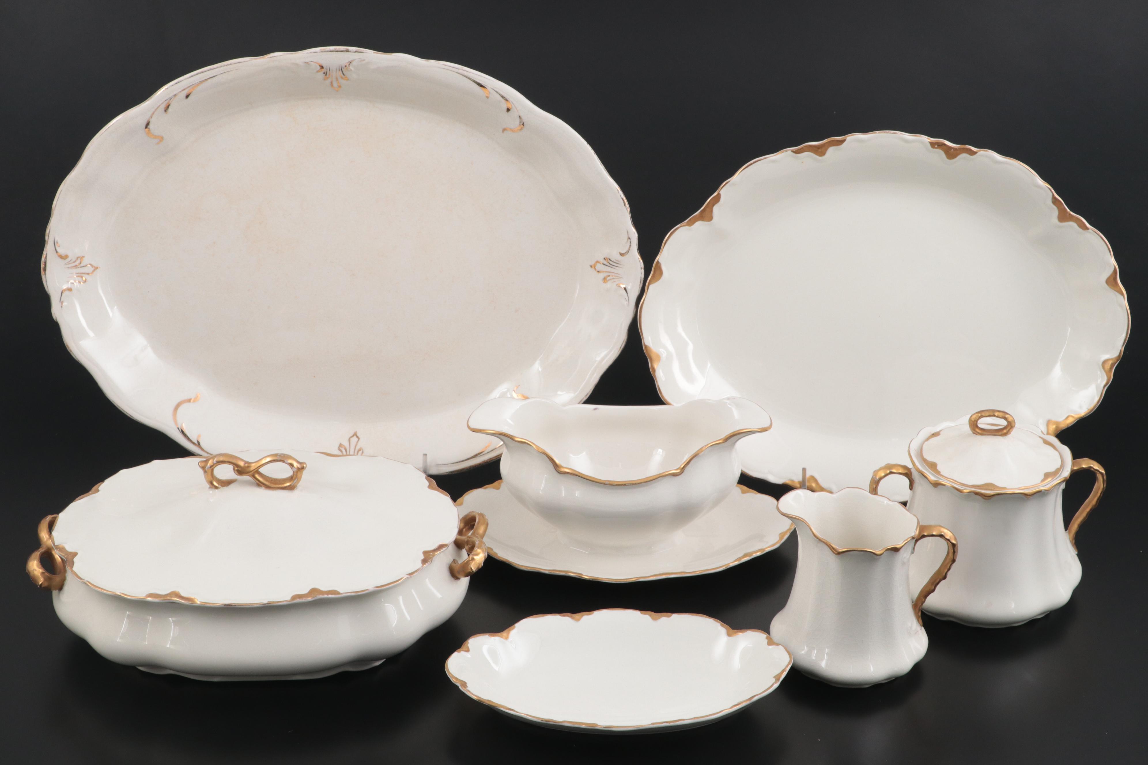 Johnson Bros. "Chantilly Gold" with Other Dinnerware and Table Accessories