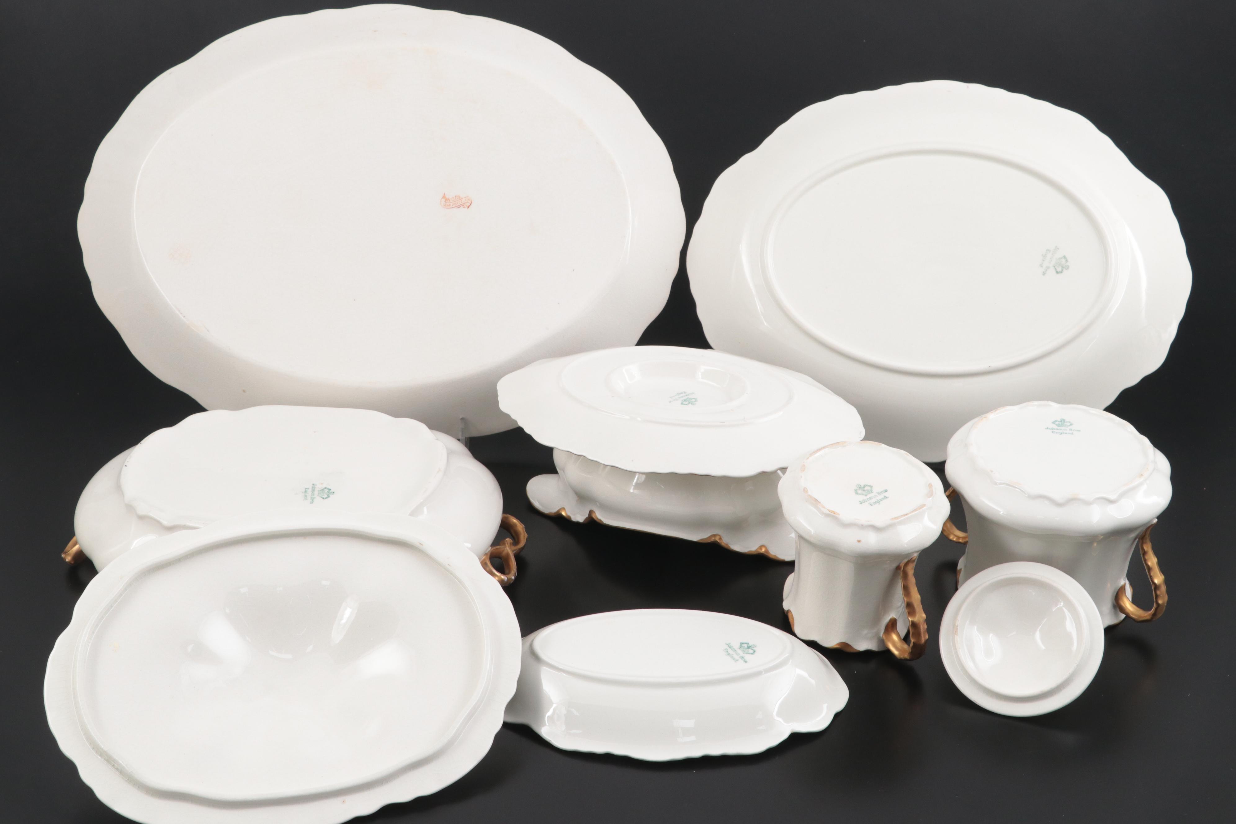 Johnson Bros. "Chantilly Gold" with Other Dinnerware and Table Accessories