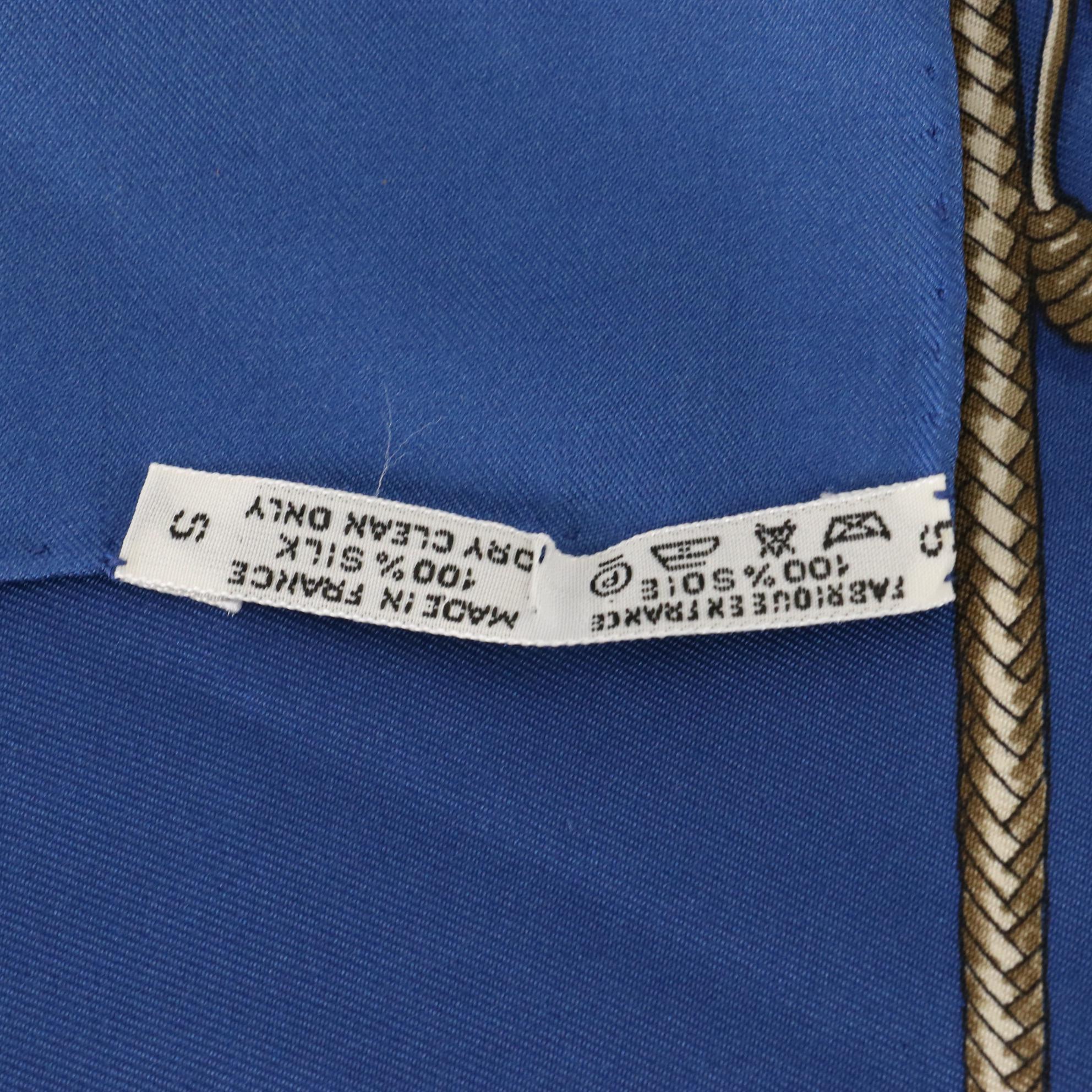 Hermès "Le Laisser Courre"  Scarf 90 in Silk Twill