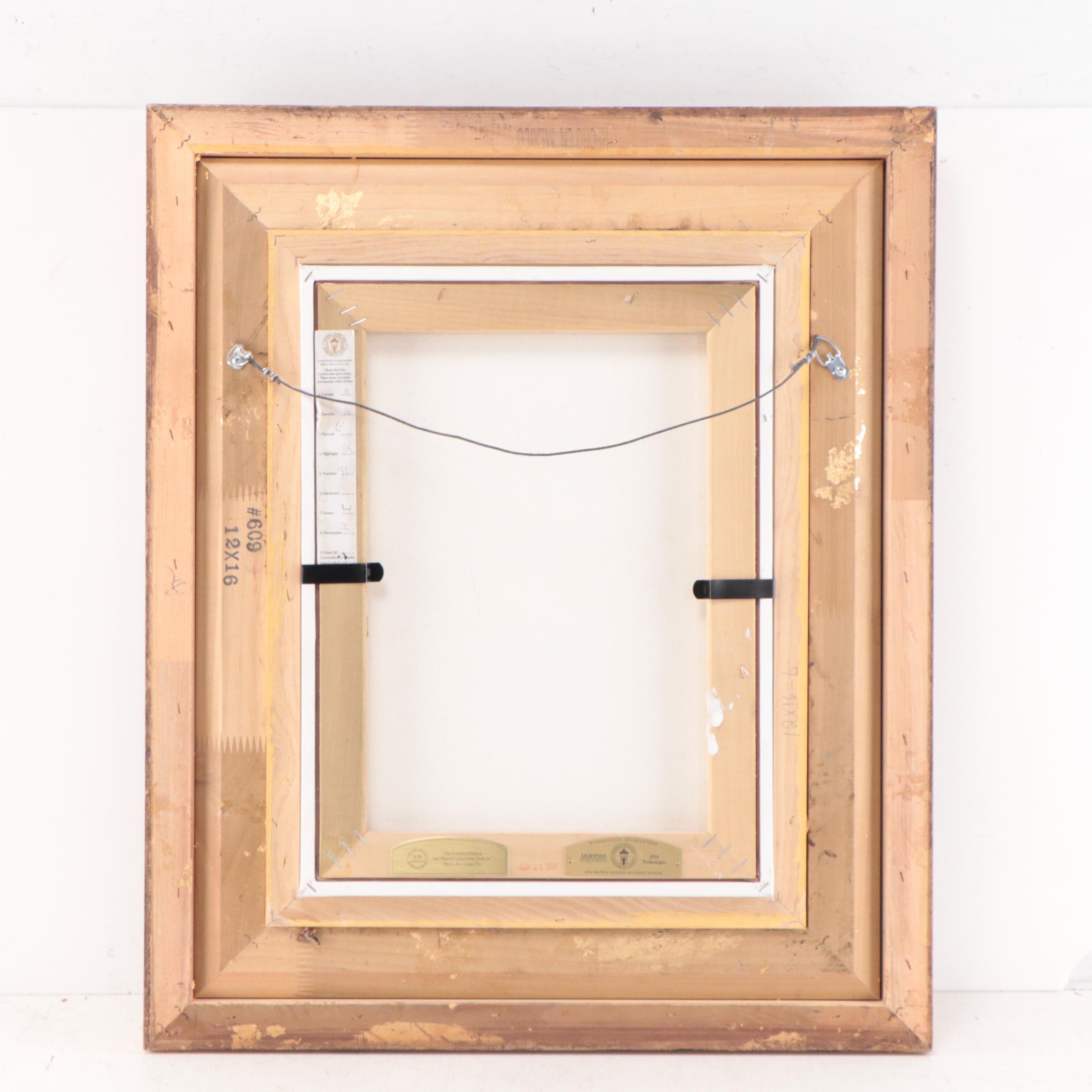 Thomas Kinkade Offset Lithograph "A Perfect Yellow Rose"