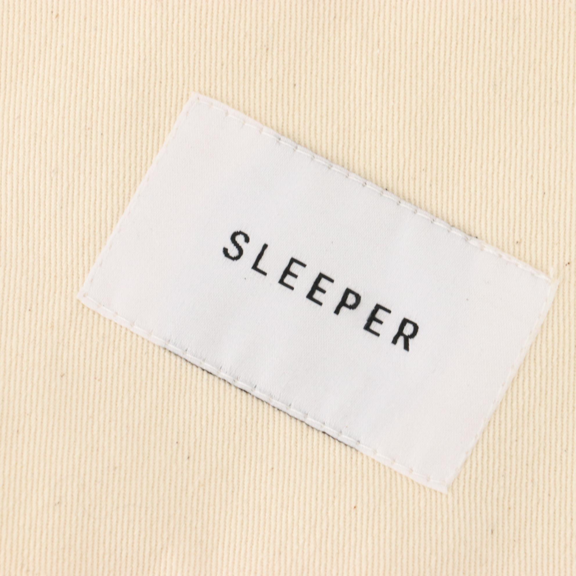 Sleeper Lulu Shearling and Leather Ballet Flat Slippers with Pom-Pom Ties