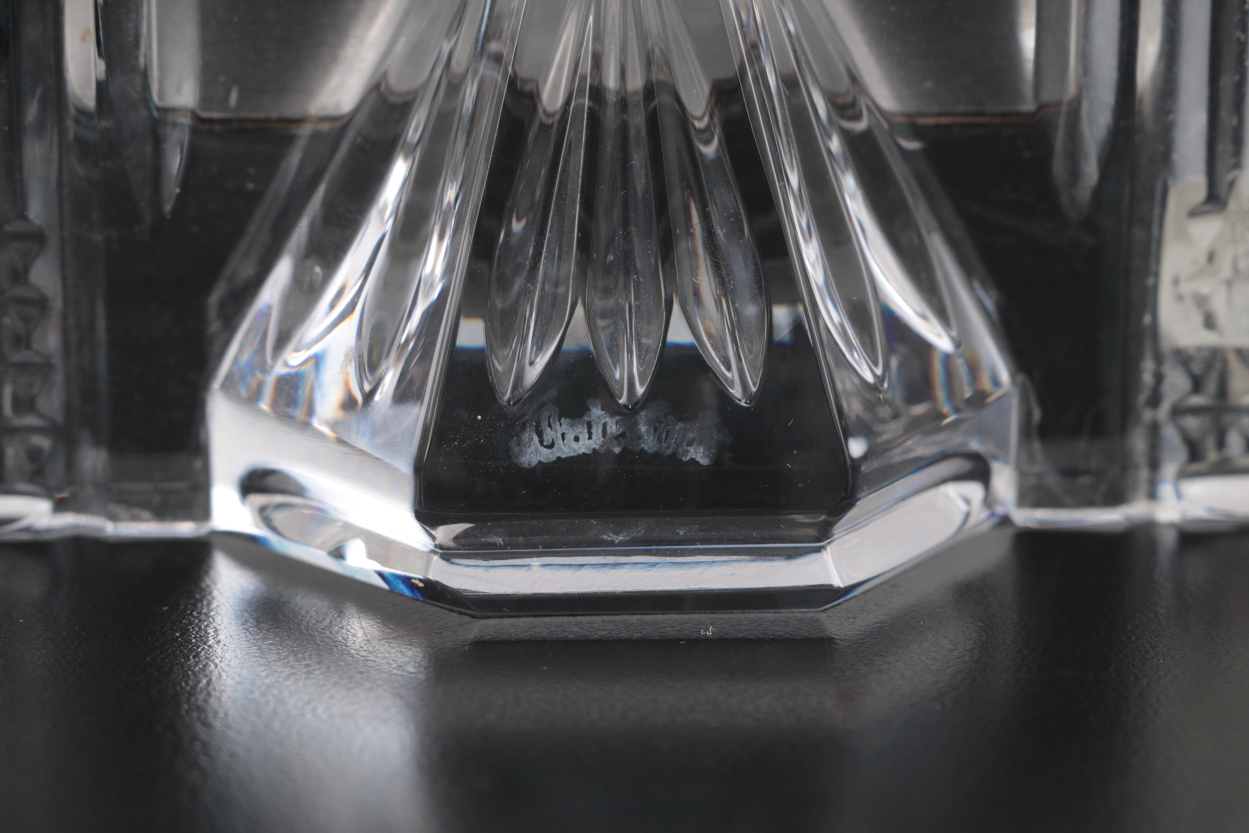 Emil Hermann Sterling Silver Rim Crystal Containers with More Crystal Tableware