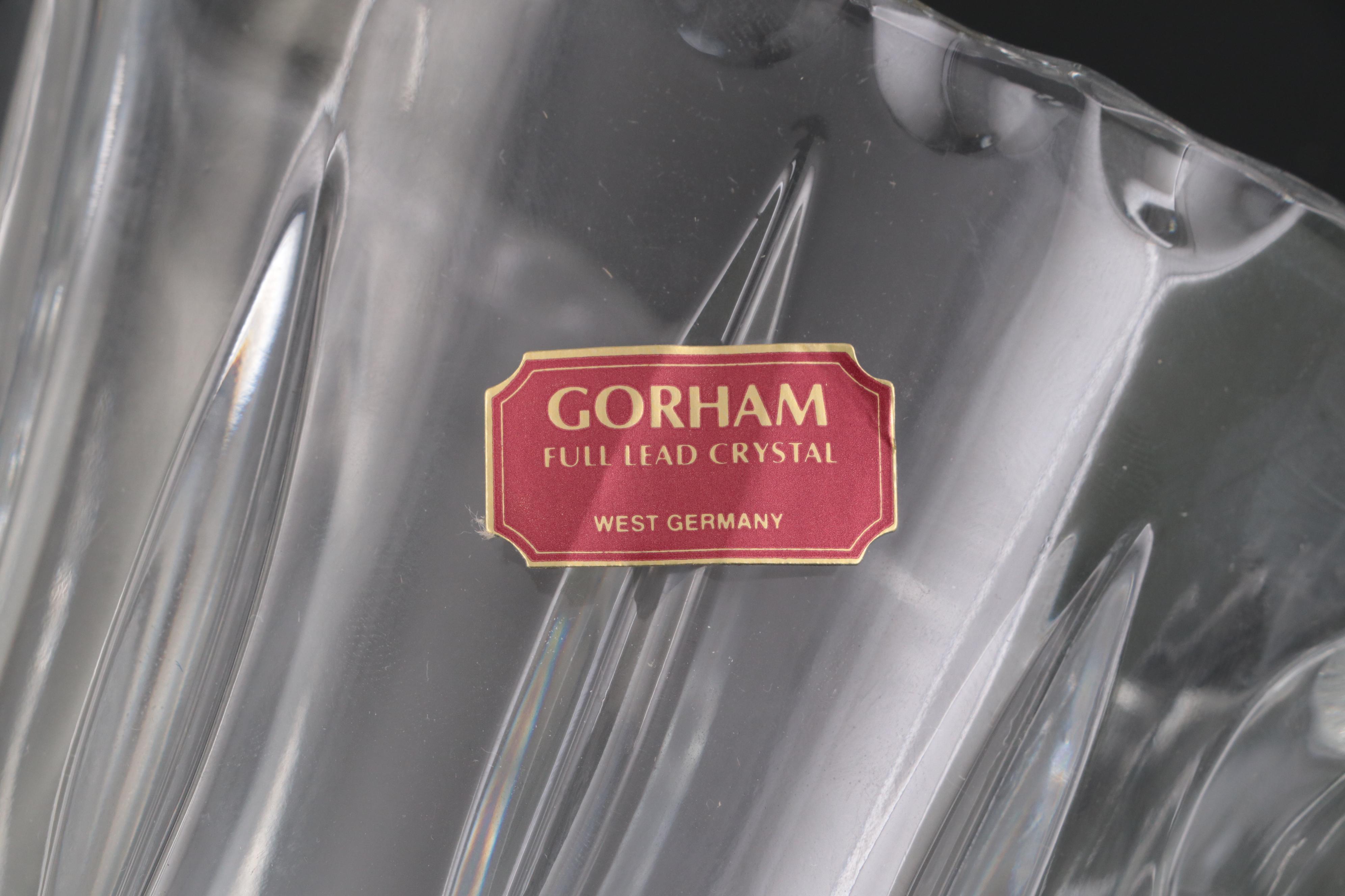 Emil Hermann Sterling Silver Rim Crystal Containers with More Crystal Tableware