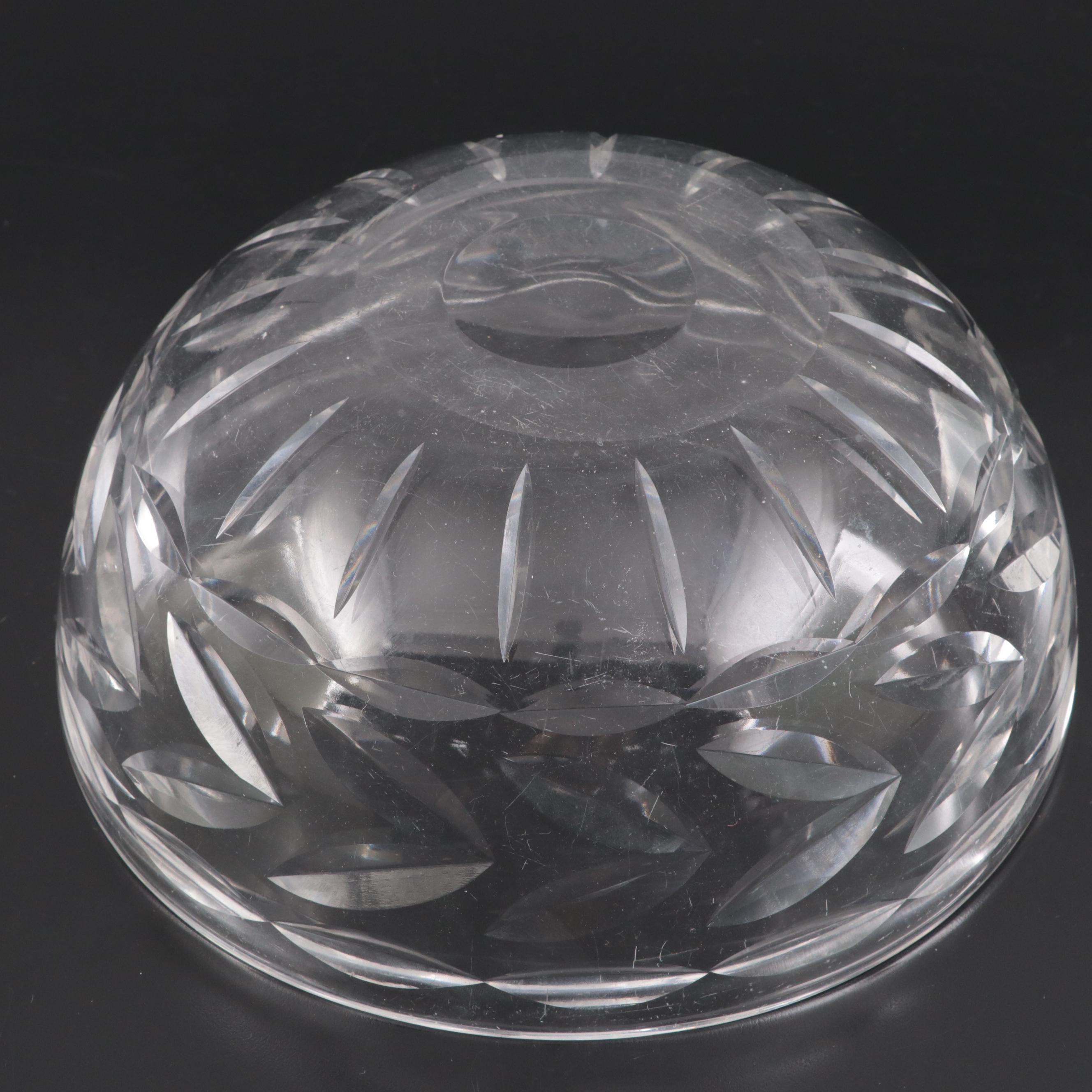 Emil Hermann Sterling Silver Rim Crystal Containers with More Crystal Tableware