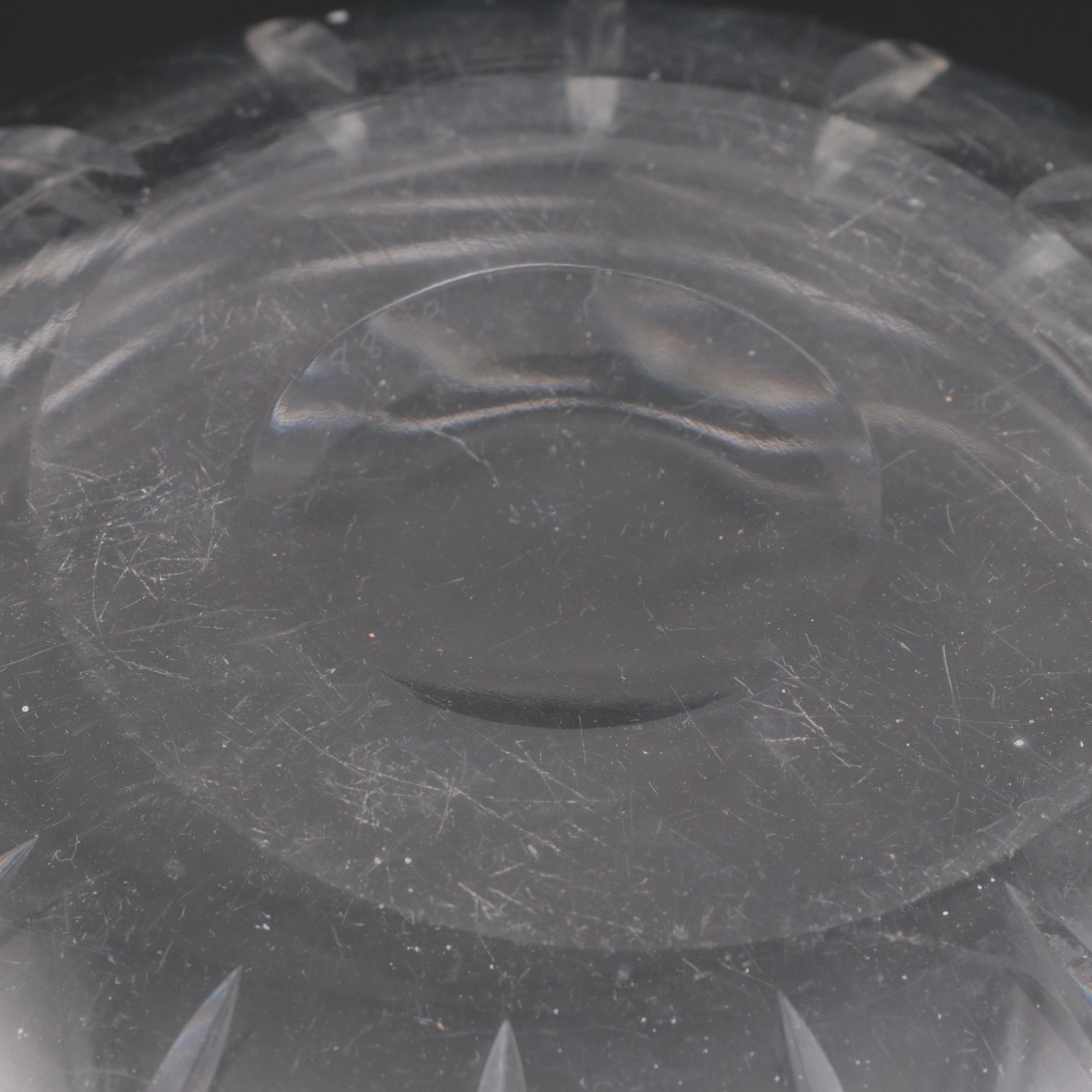 Emil Hermann Sterling Silver Rim Crystal Containers with More Crystal Tableware