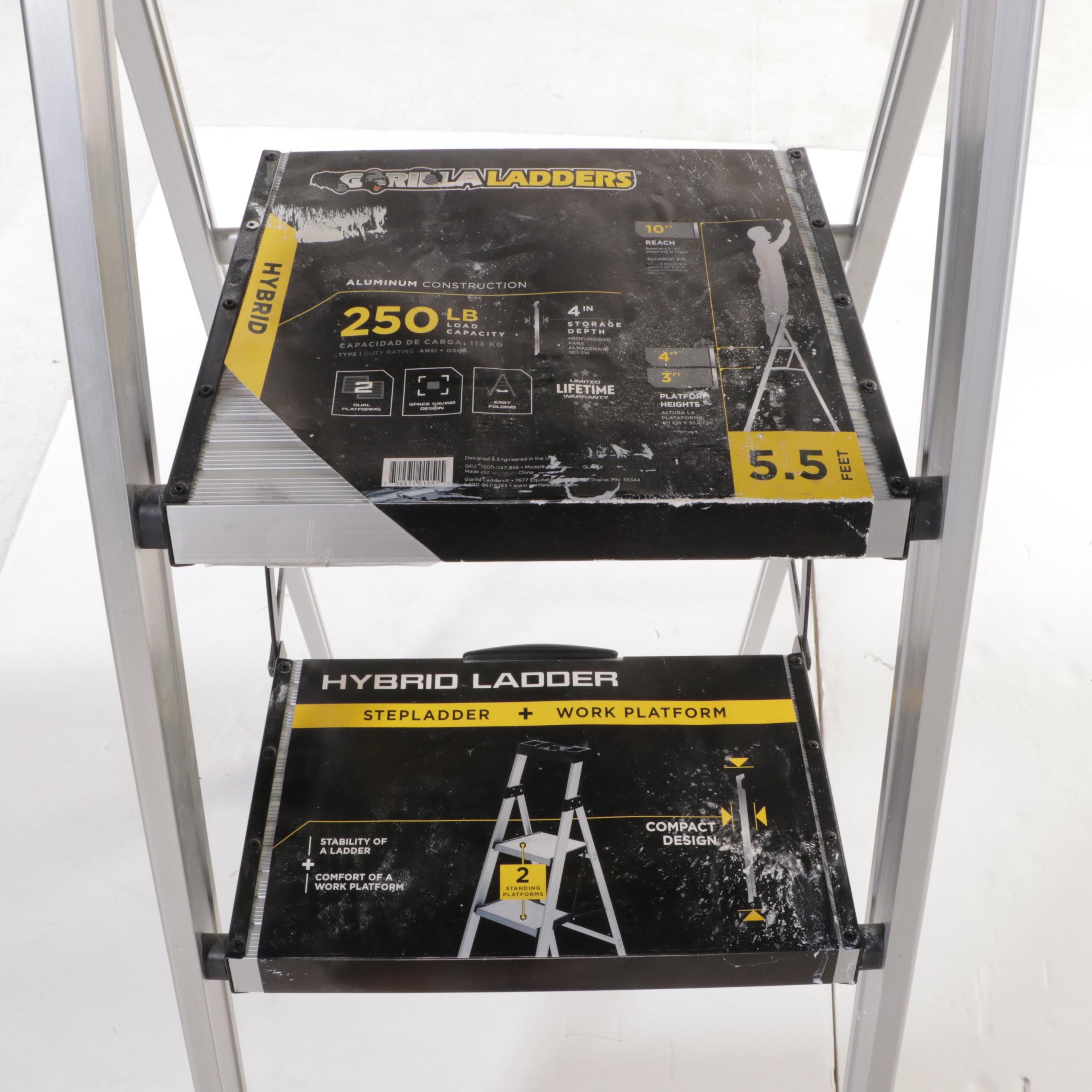 Gorilla Ladders 5'5 Aluminum Hybrid Step Ladder