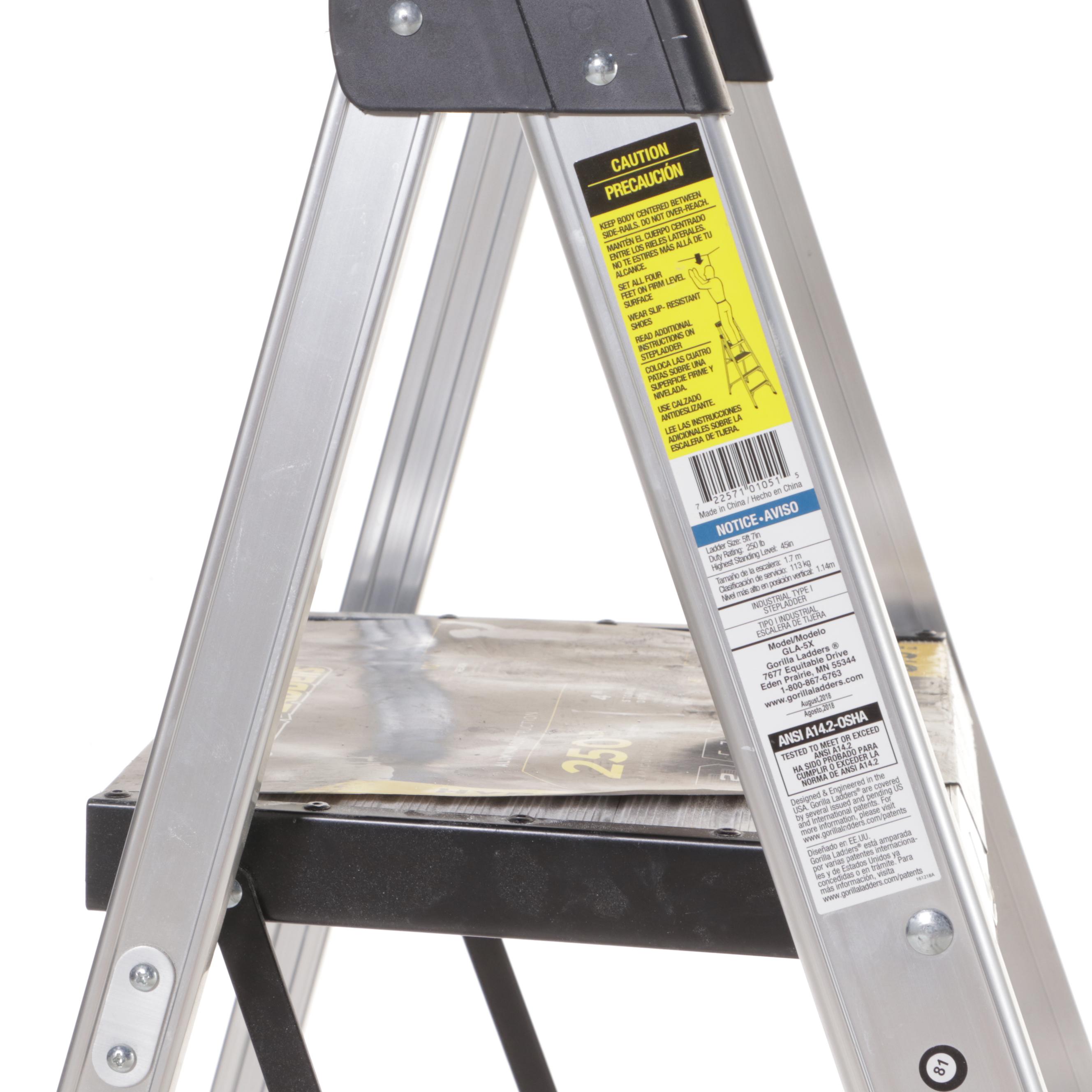Gorilla Ladders 5'5 Aluminum Hybrid Step Ladder