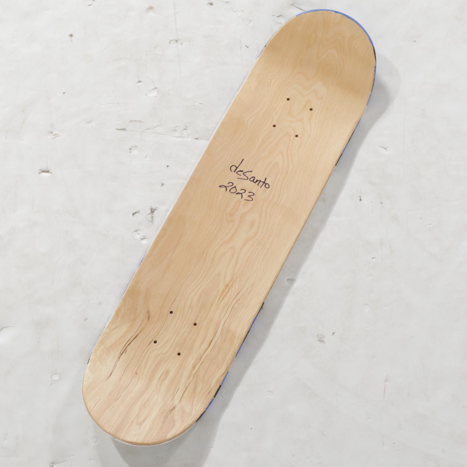 deSanto Pop Art Acrylic Painting Skateboard Deck, 2023