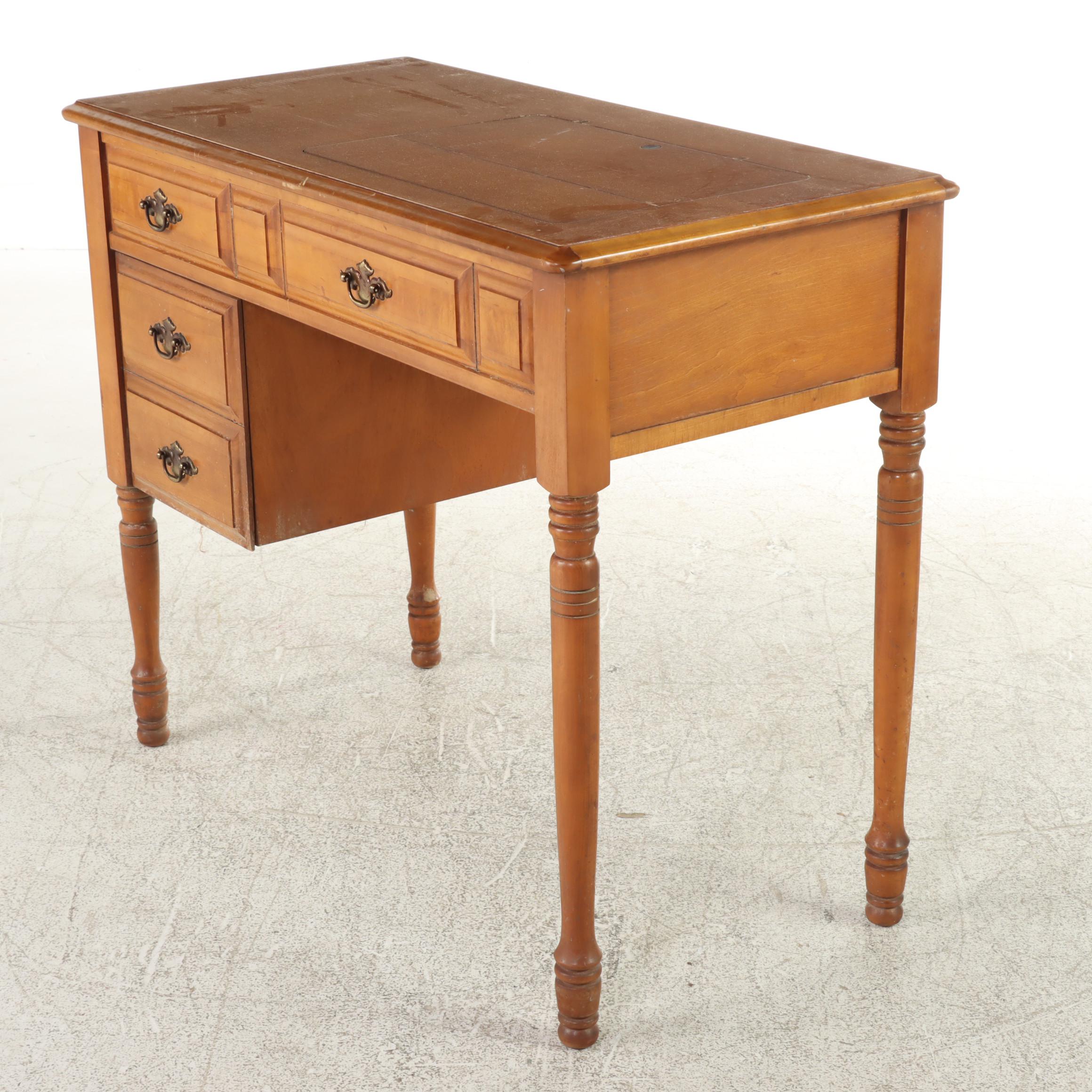 Singer "Touch & Sew" Sewing Machine and Sewing Table, 1966