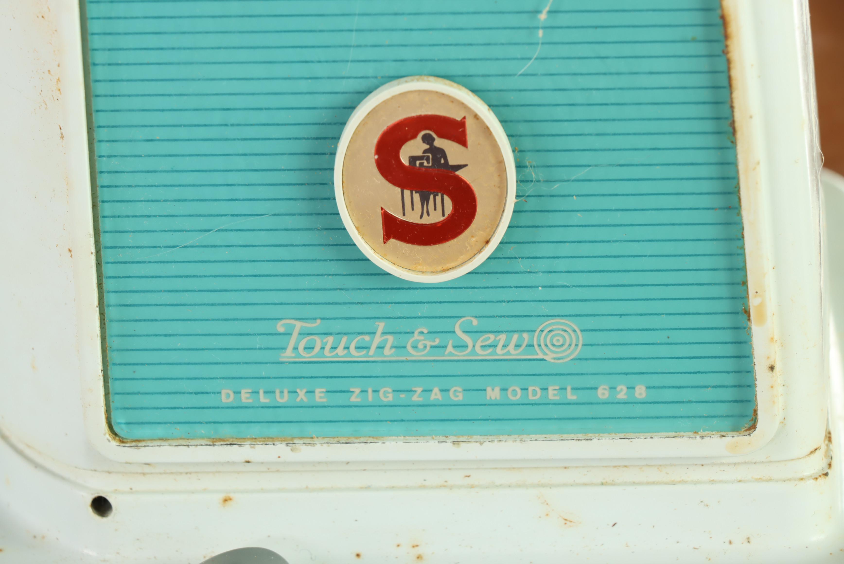 Singer "Touch & Sew" Sewing Machine and Sewing Table, 1966