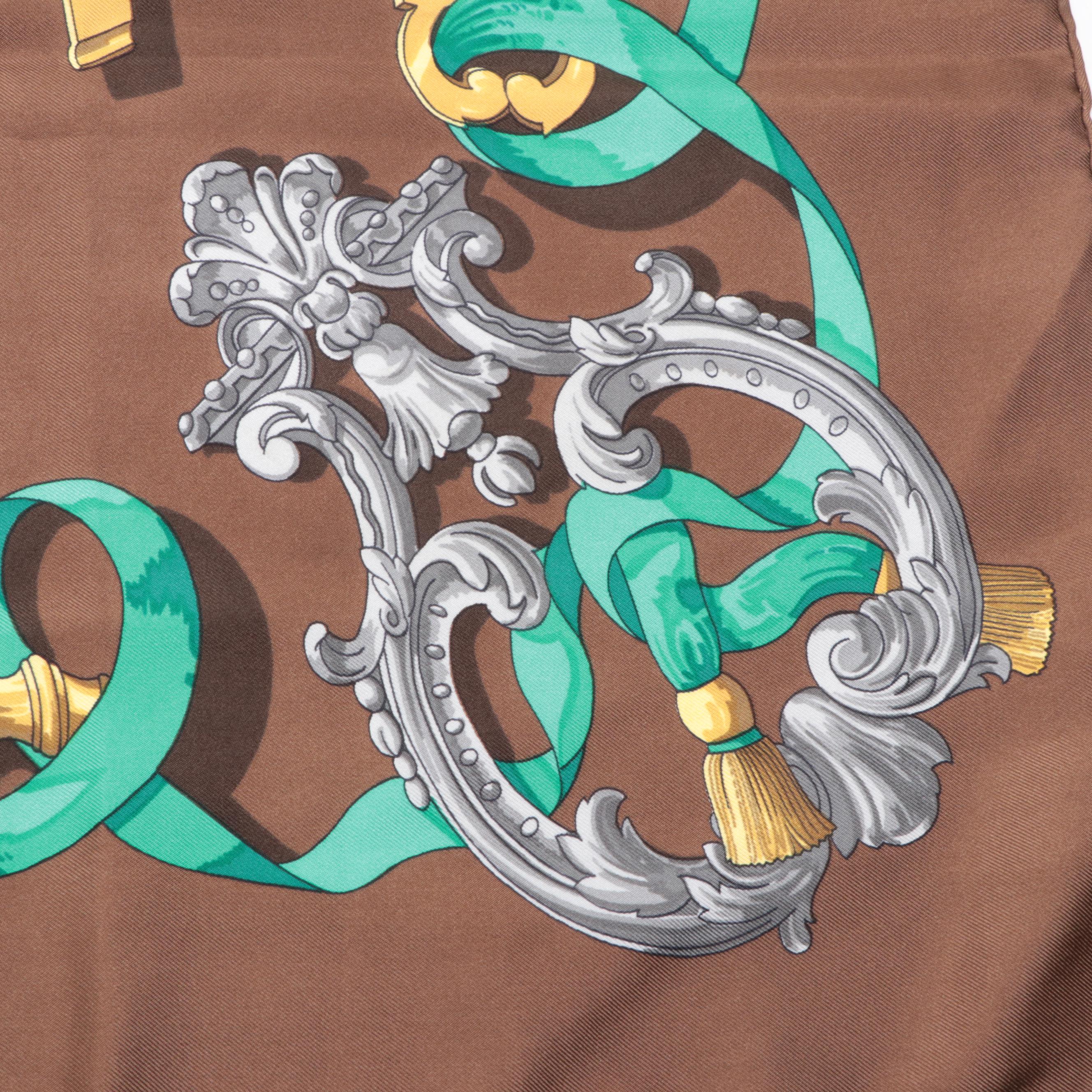 Hermès "Ferronnerie" Scarf 90 in Silk Twill