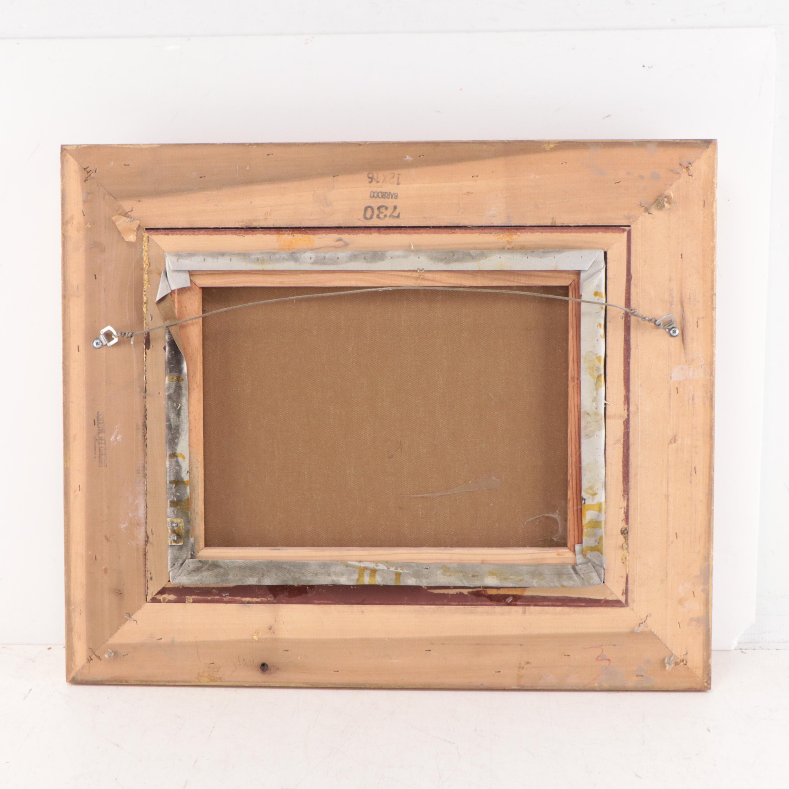 Pastoral Oil Painting of Chickens