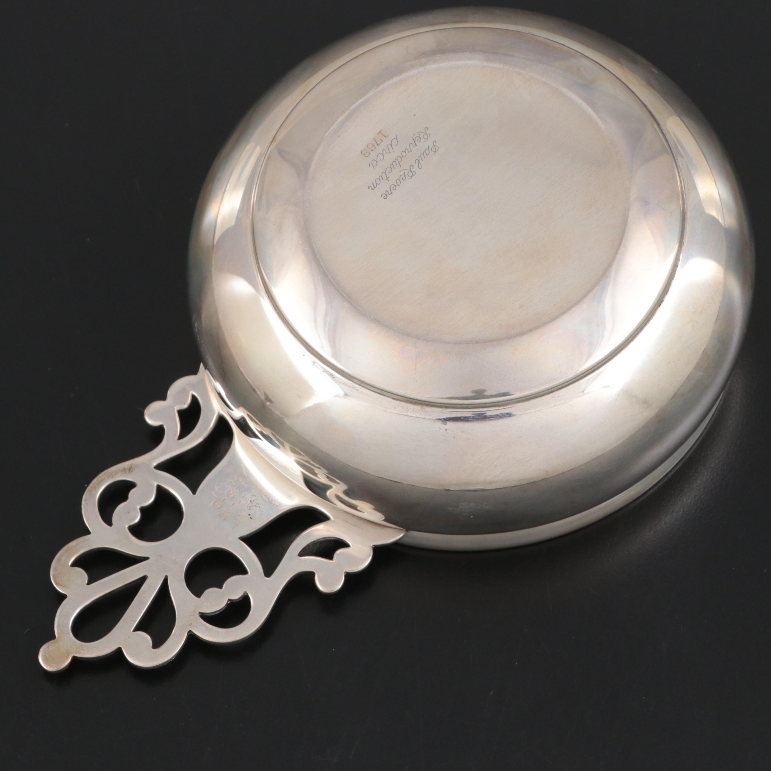 Lunt Sterling Silver Porringer with Sterling Candlestick and Bud Vase