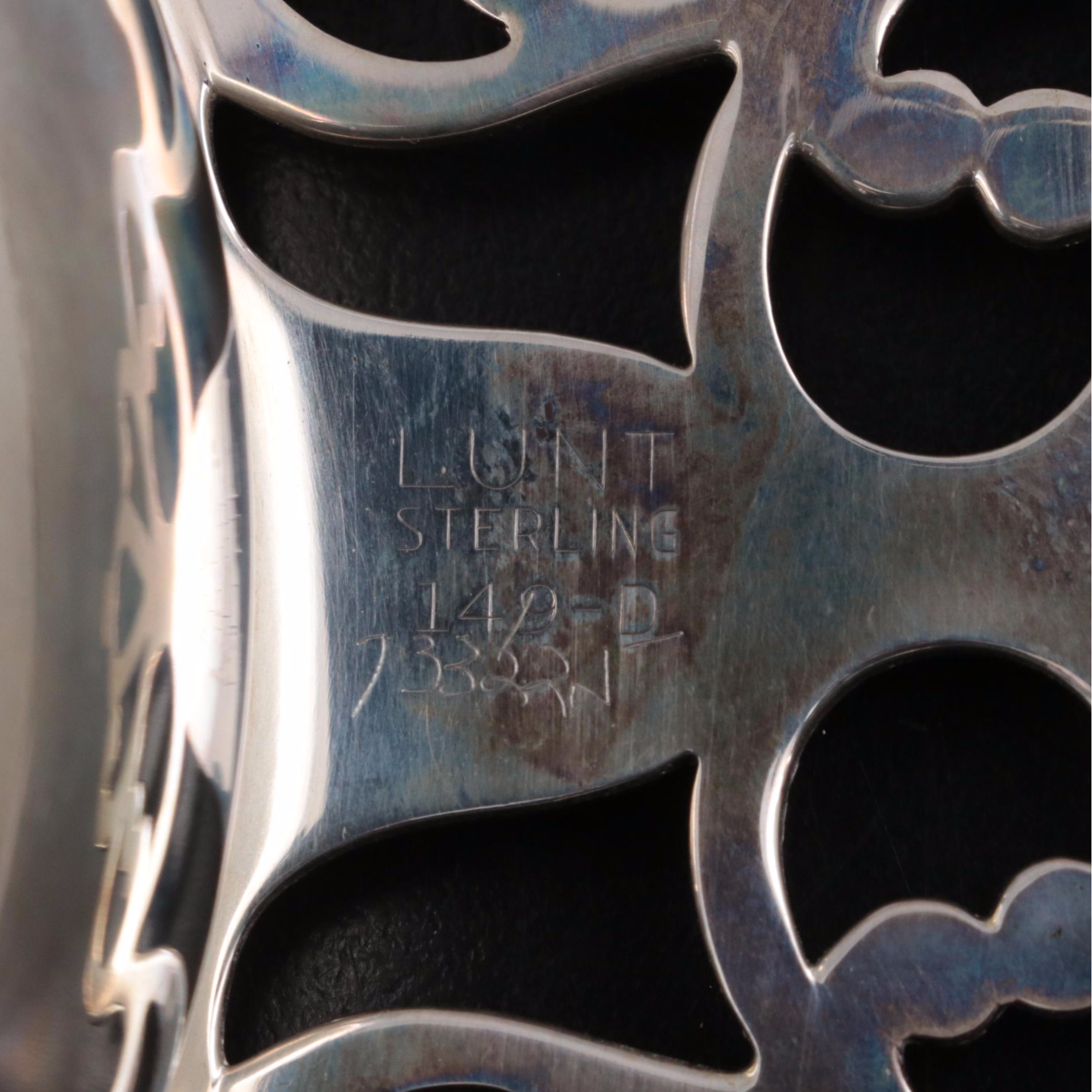 Lunt Sterling Silver Porringer with Sterling Candlestick and Bud Vase