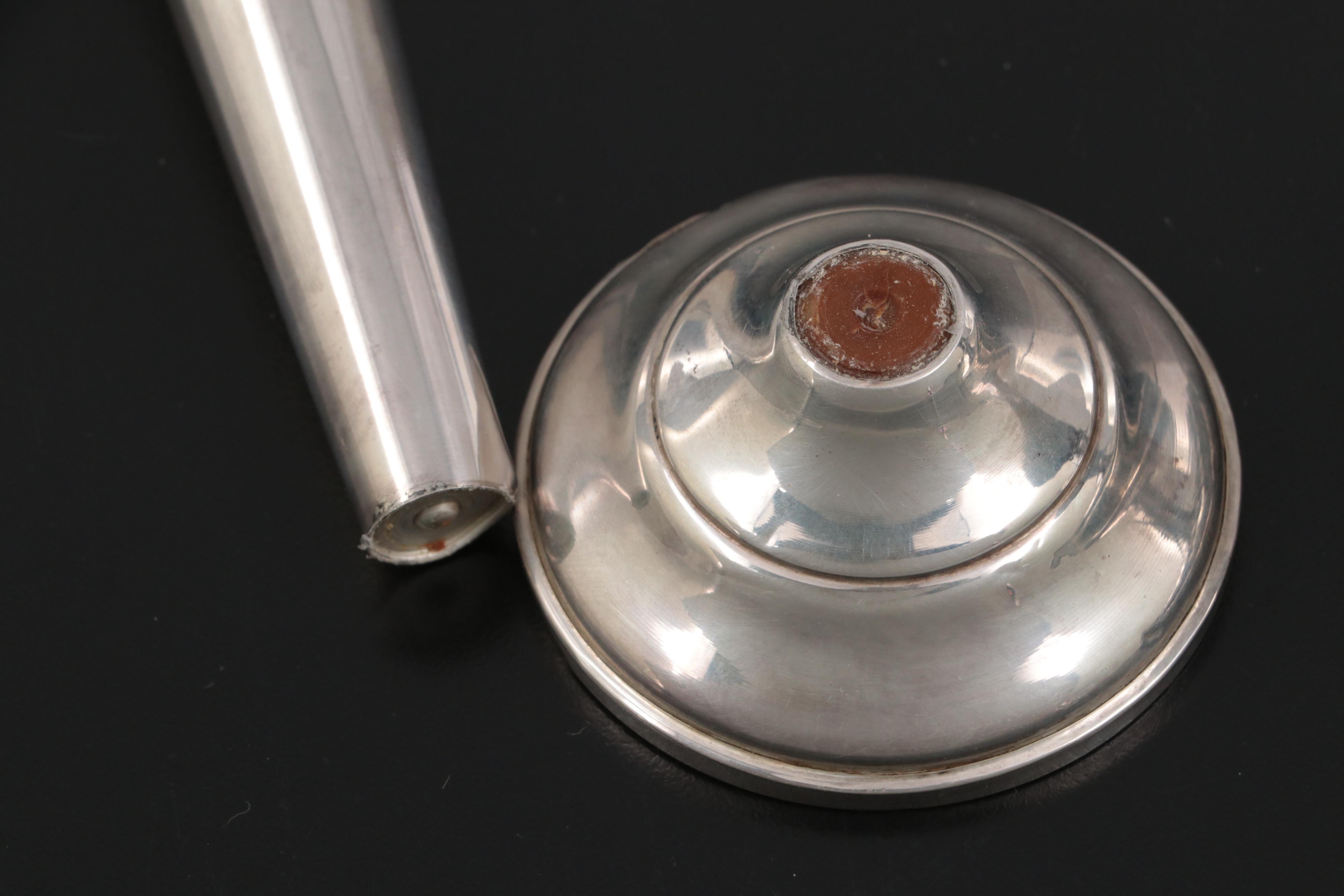 Lunt Sterling Silver Porringer with Sterling Candlestick and Bud Vase