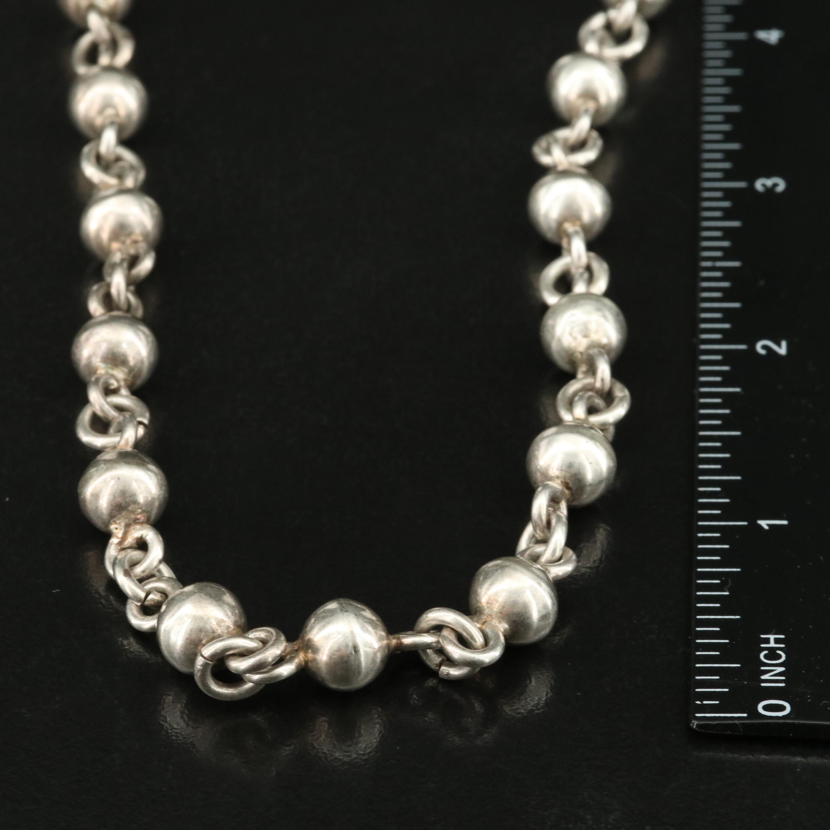 Mexican Sterling Station Necklace