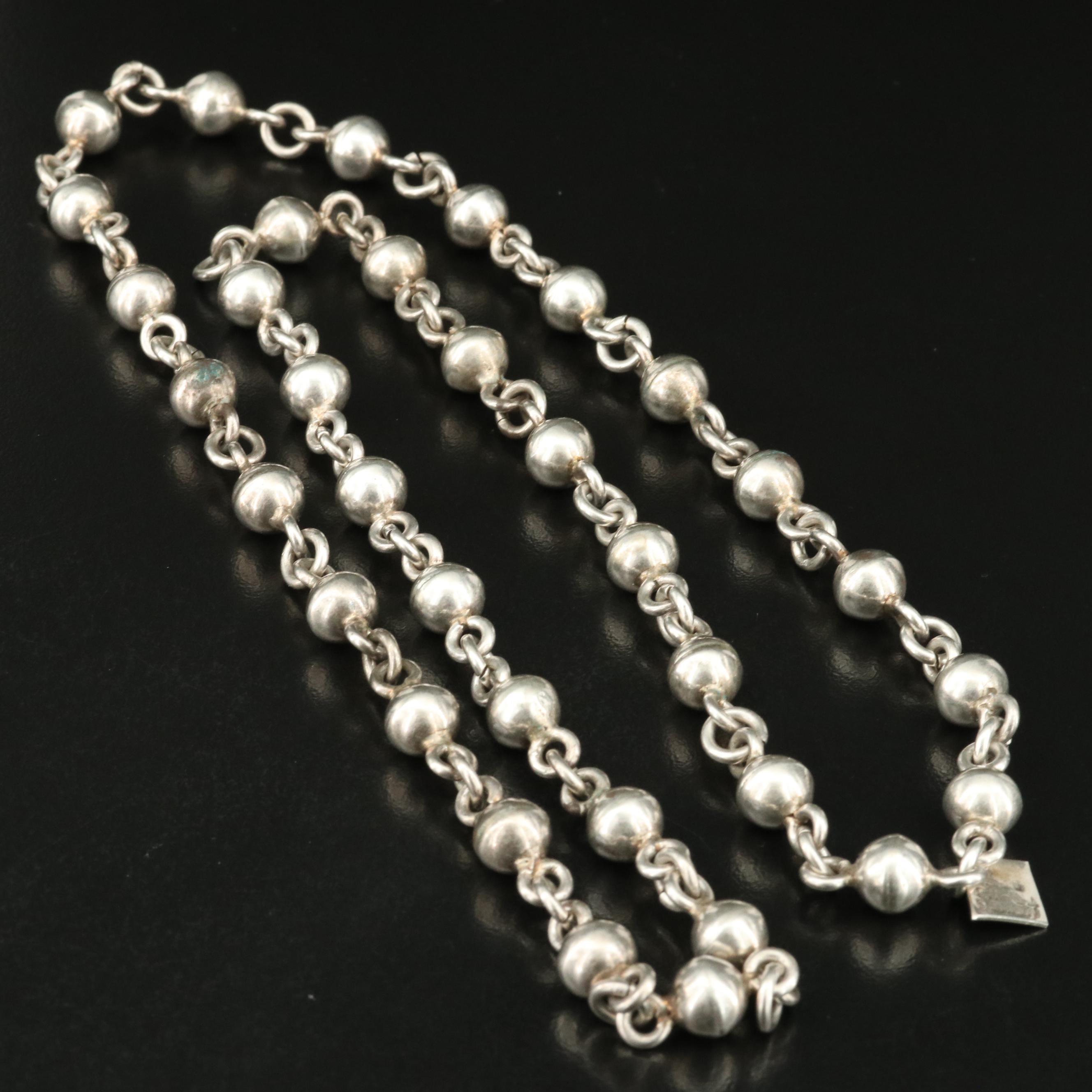 Mexican Sterling Station Necklace