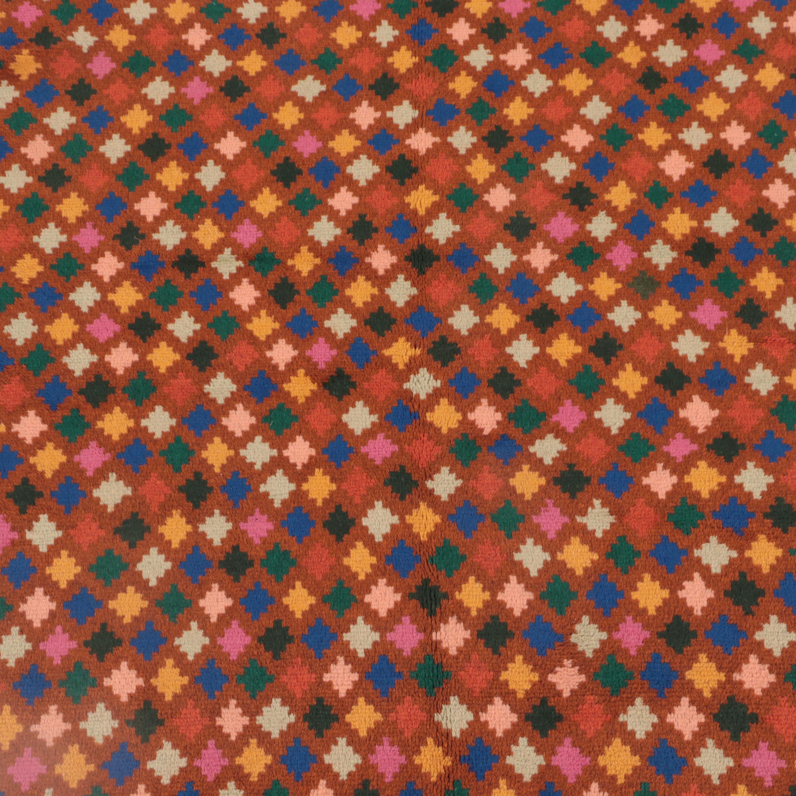 3'11 x 5'6 Hand-Knotted Indo-Persian Gabbeh Area Rug