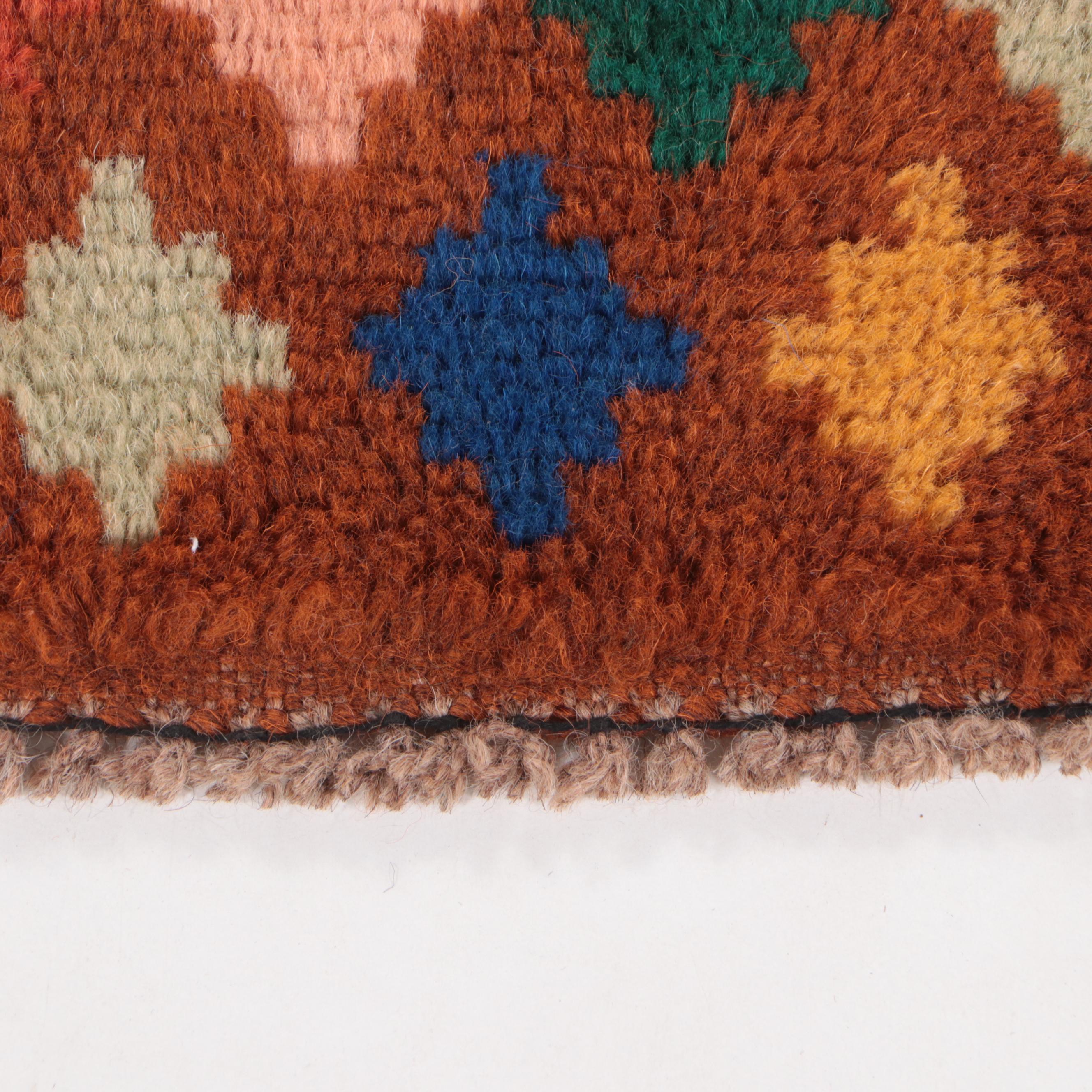 3'11 x 5'6 Hand-Knotted Indo-Persian Gabbeh Area Rug