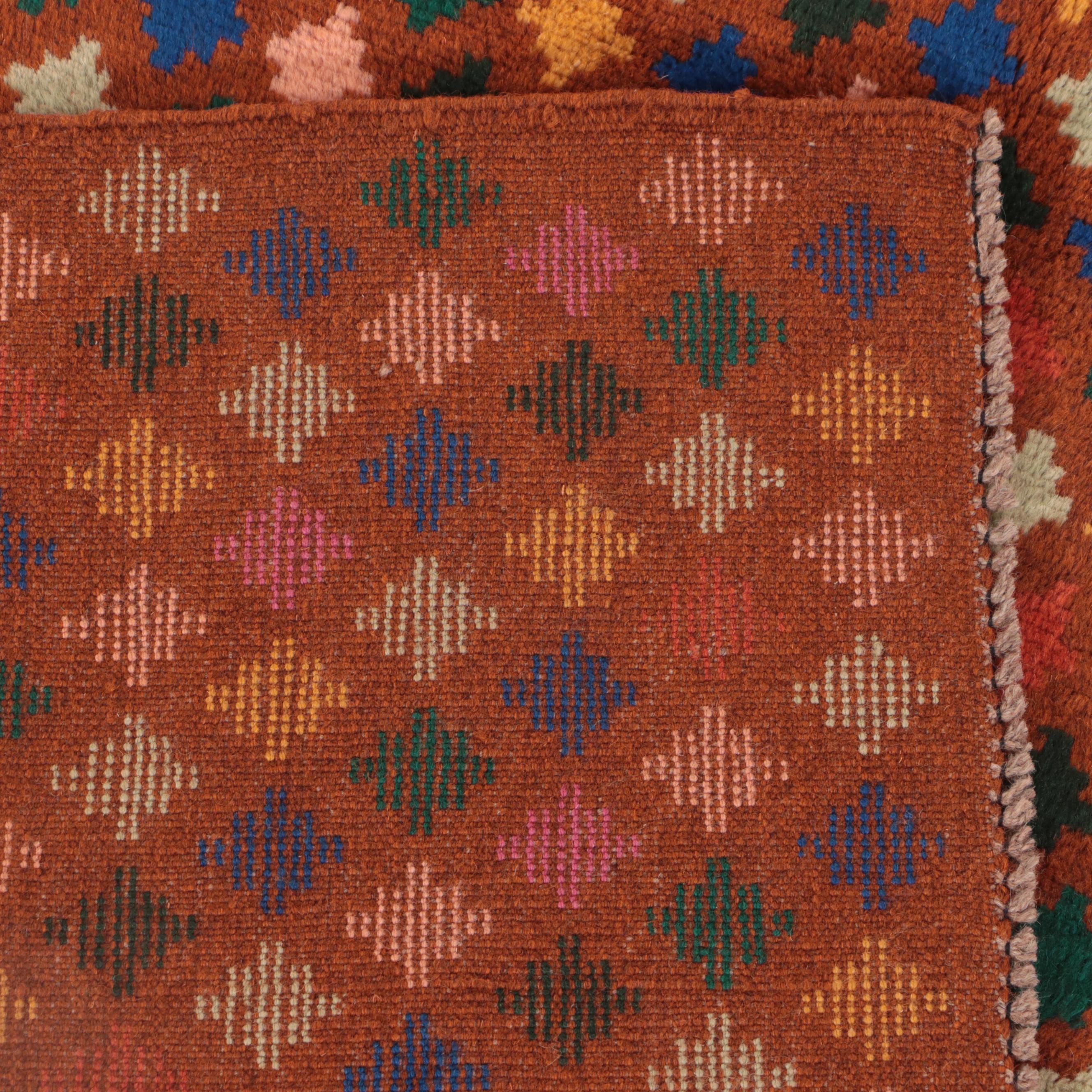 3'11 x 5'6 Hand-Knotted Indo-Persian Gabbeh Area Rug