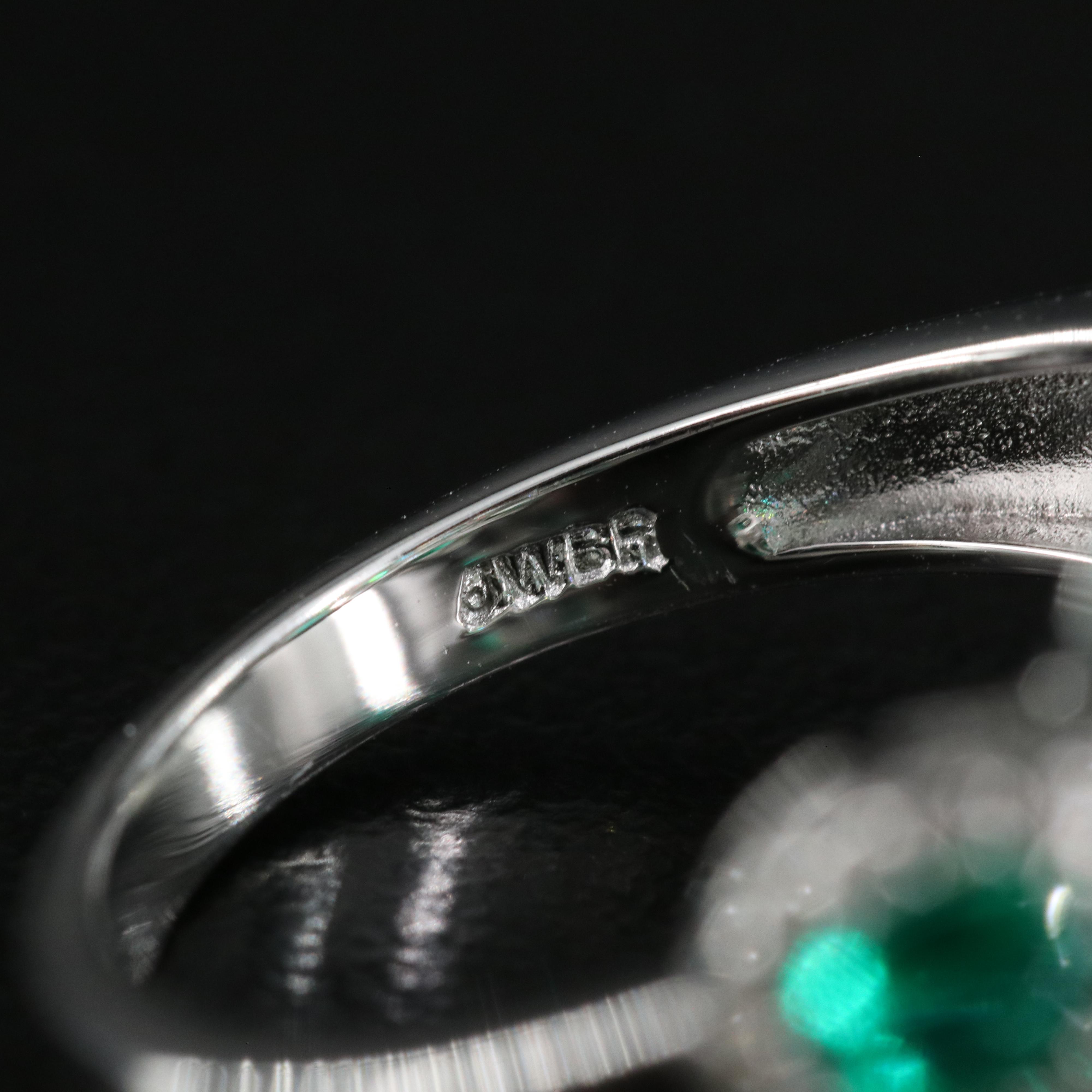 Sterling Emerald and Sapphire Ring