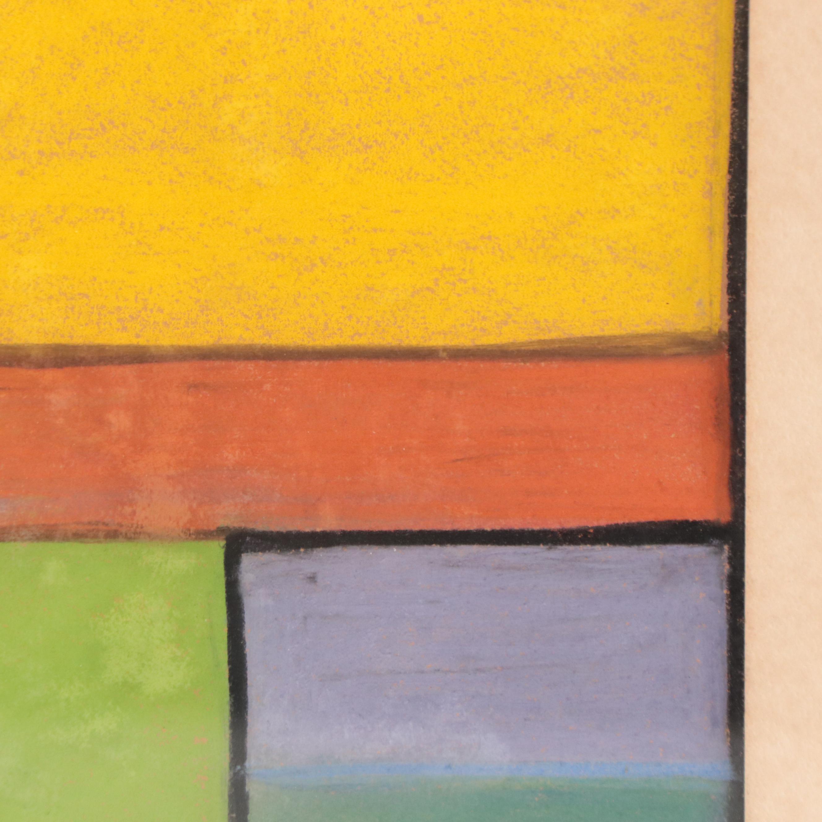 Modernist Style Pastel Drawing