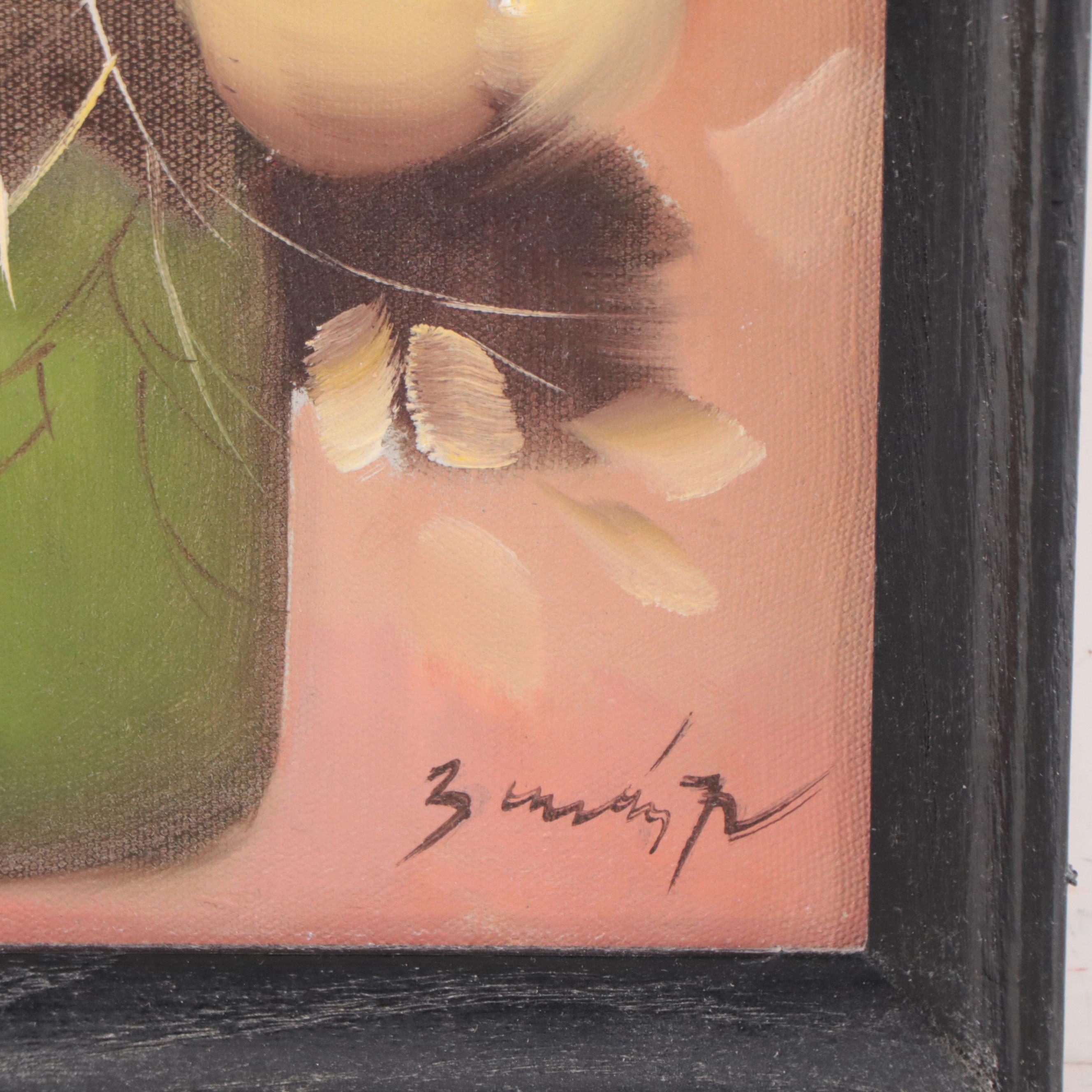 Oil Painting of Floral Still Life