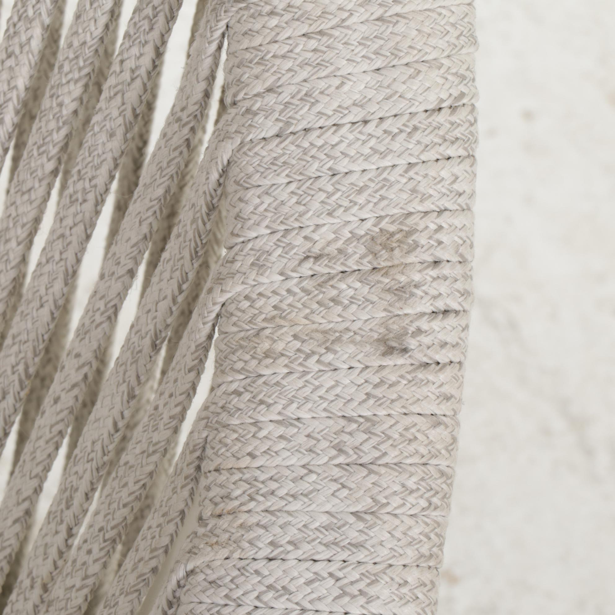 Arhaus "Sevilla" Woven Polyester Rope Outdoor Swivel Chair