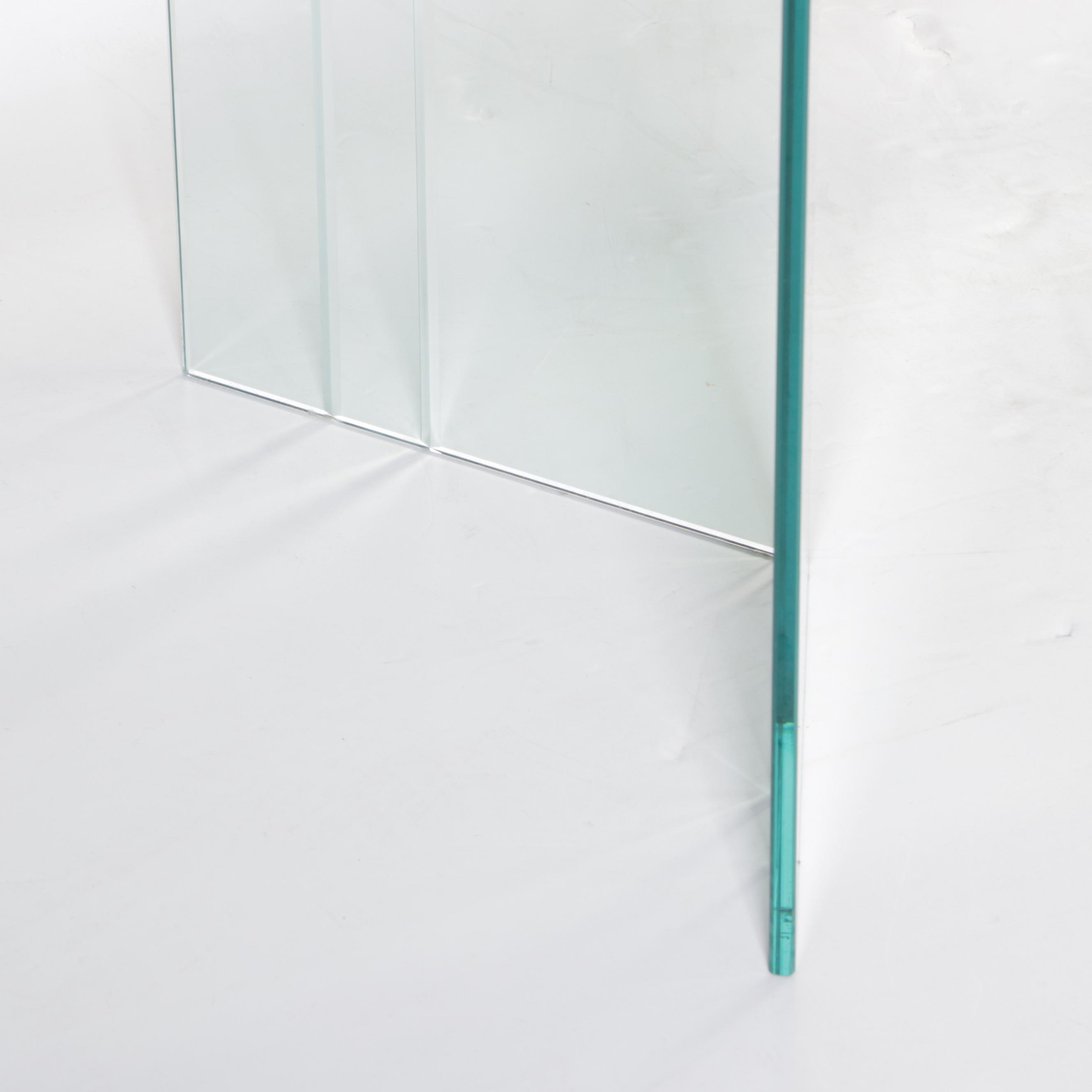 Post-Modern Glass Dining Table, Probably Pace