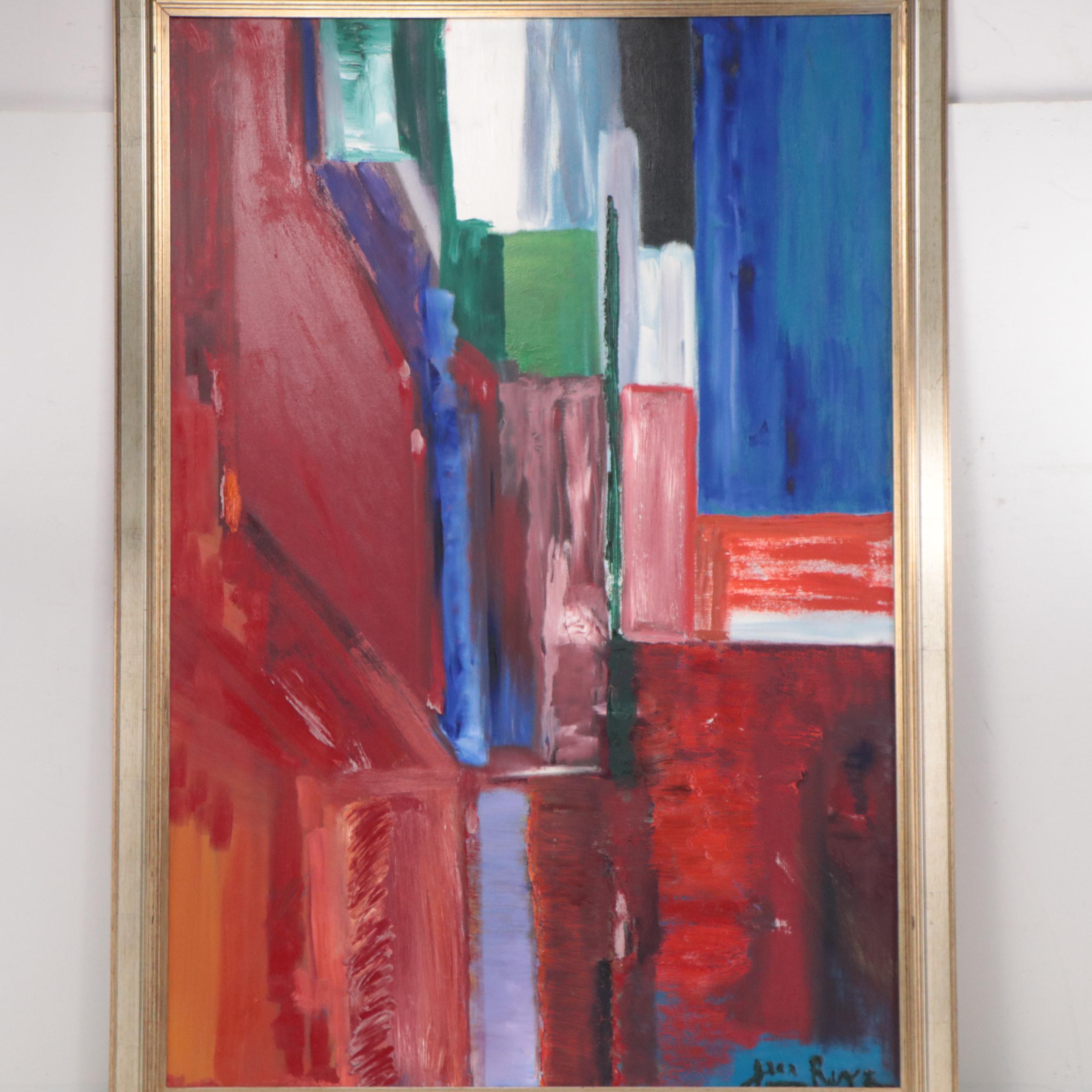 Impasto Abstract Expressionist Style Oil Painting