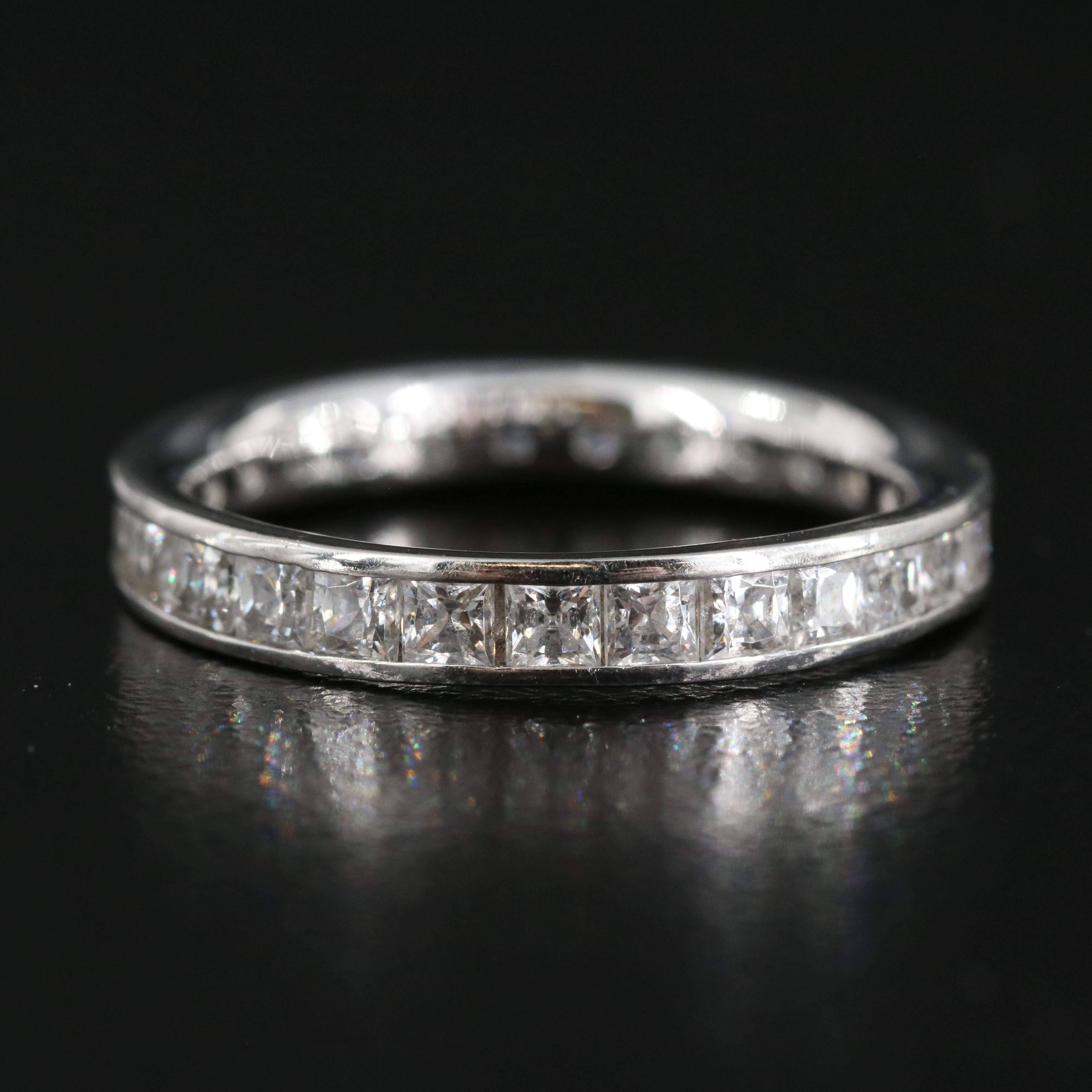 14K Cubic Zirconia Eternity Band