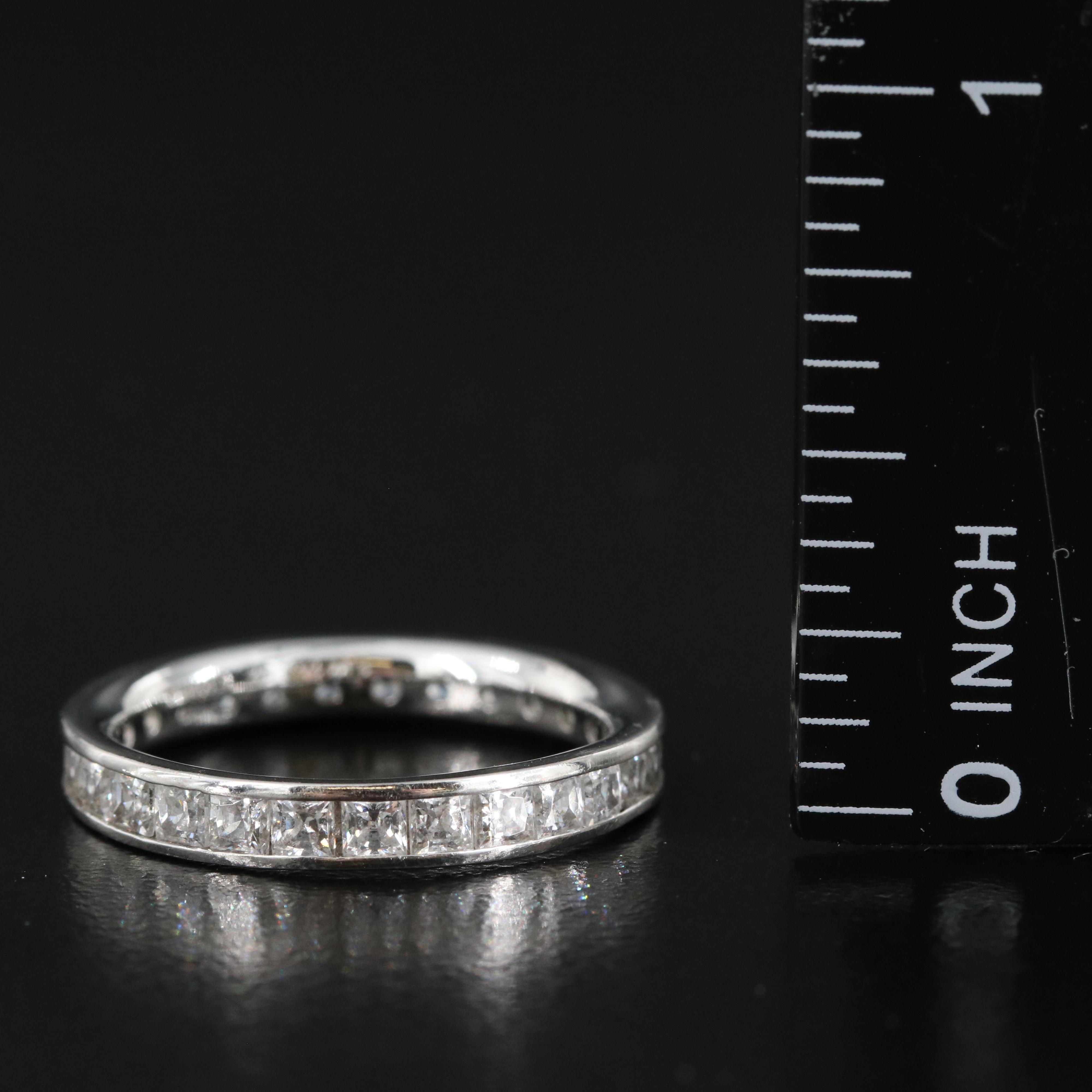14K Cubic Zirconia Eternity Band