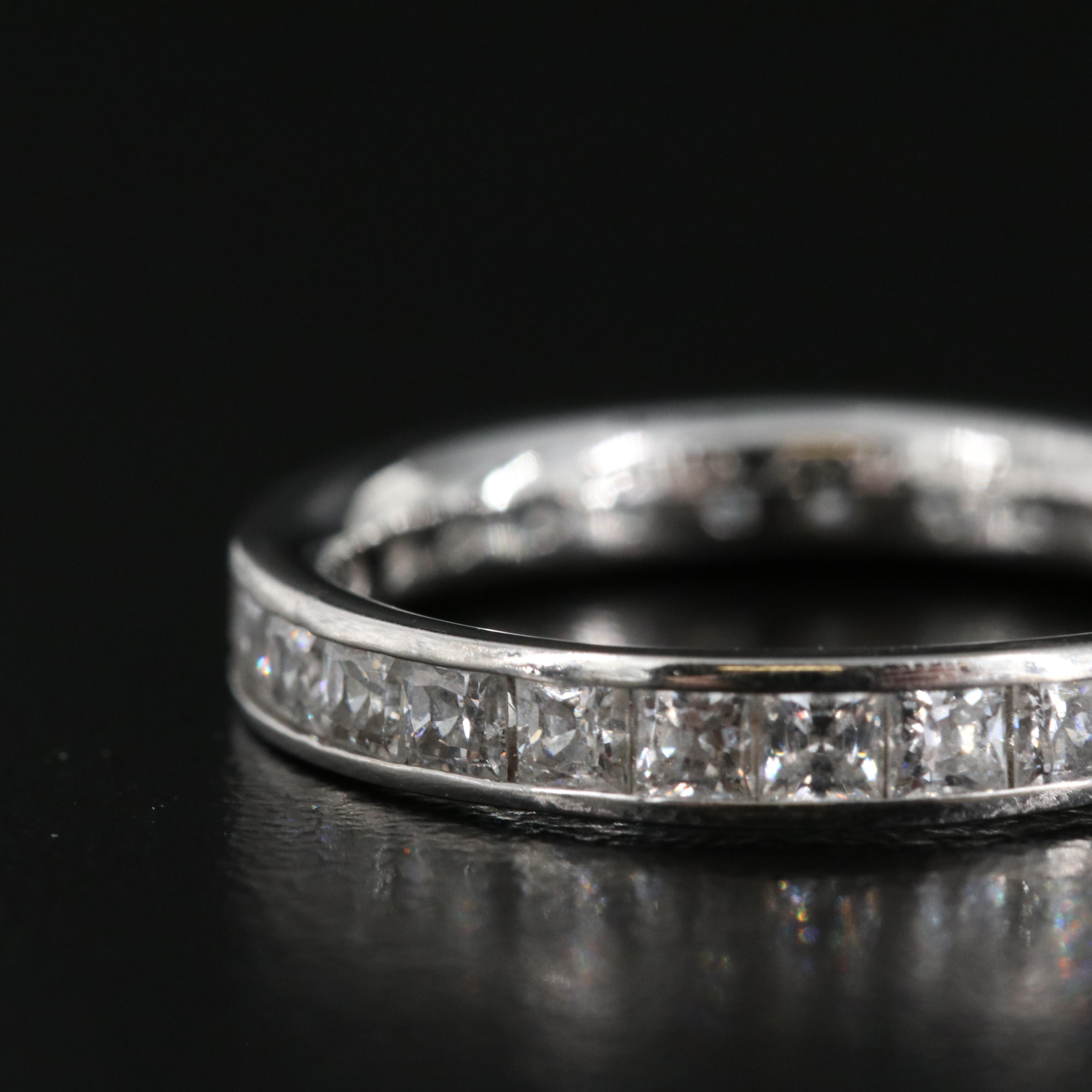14K Cubic Zirconia Eternity Band