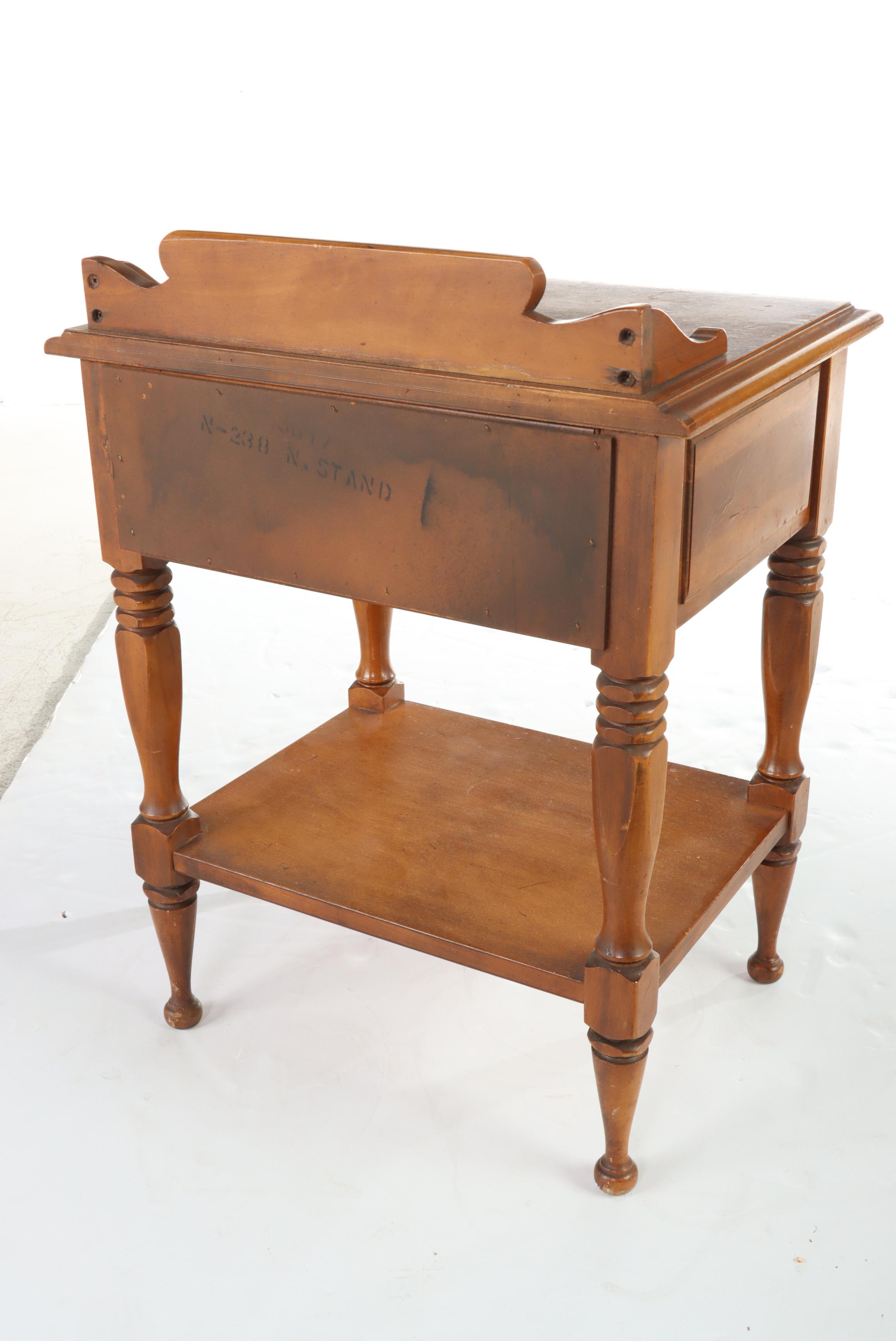 American Colonial Style Maple Nightstand