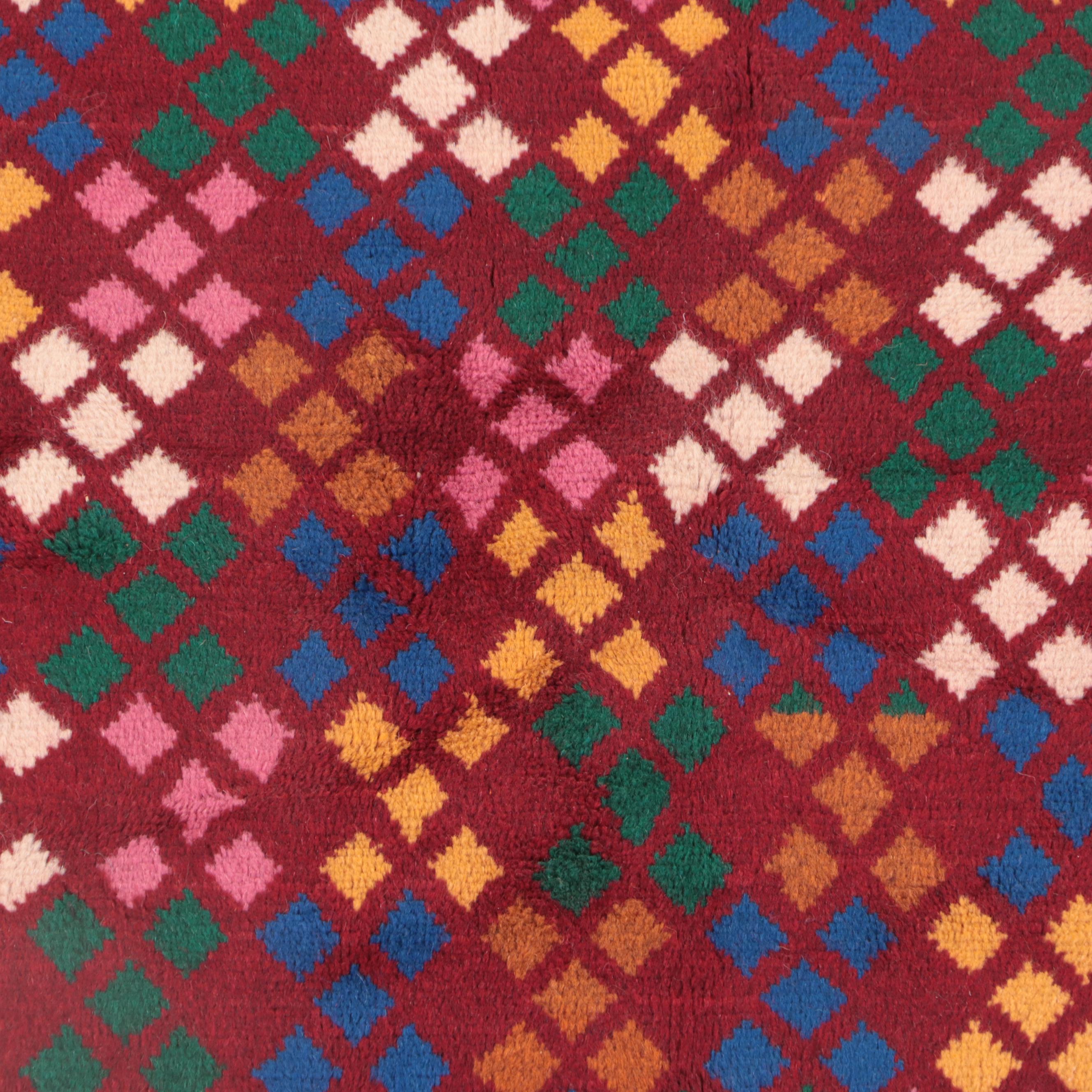 3'9 x 5'10 Hand-Knotted Afghan Baluch Area Rug