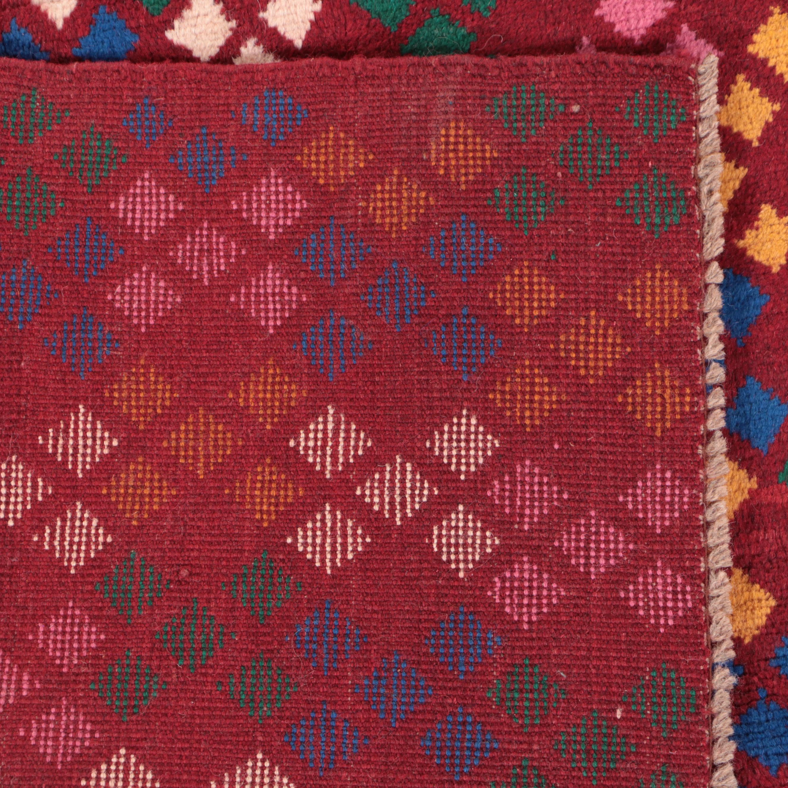 3'9 x 5'10 Hand-Knotted Afghan Baluch Area Rug