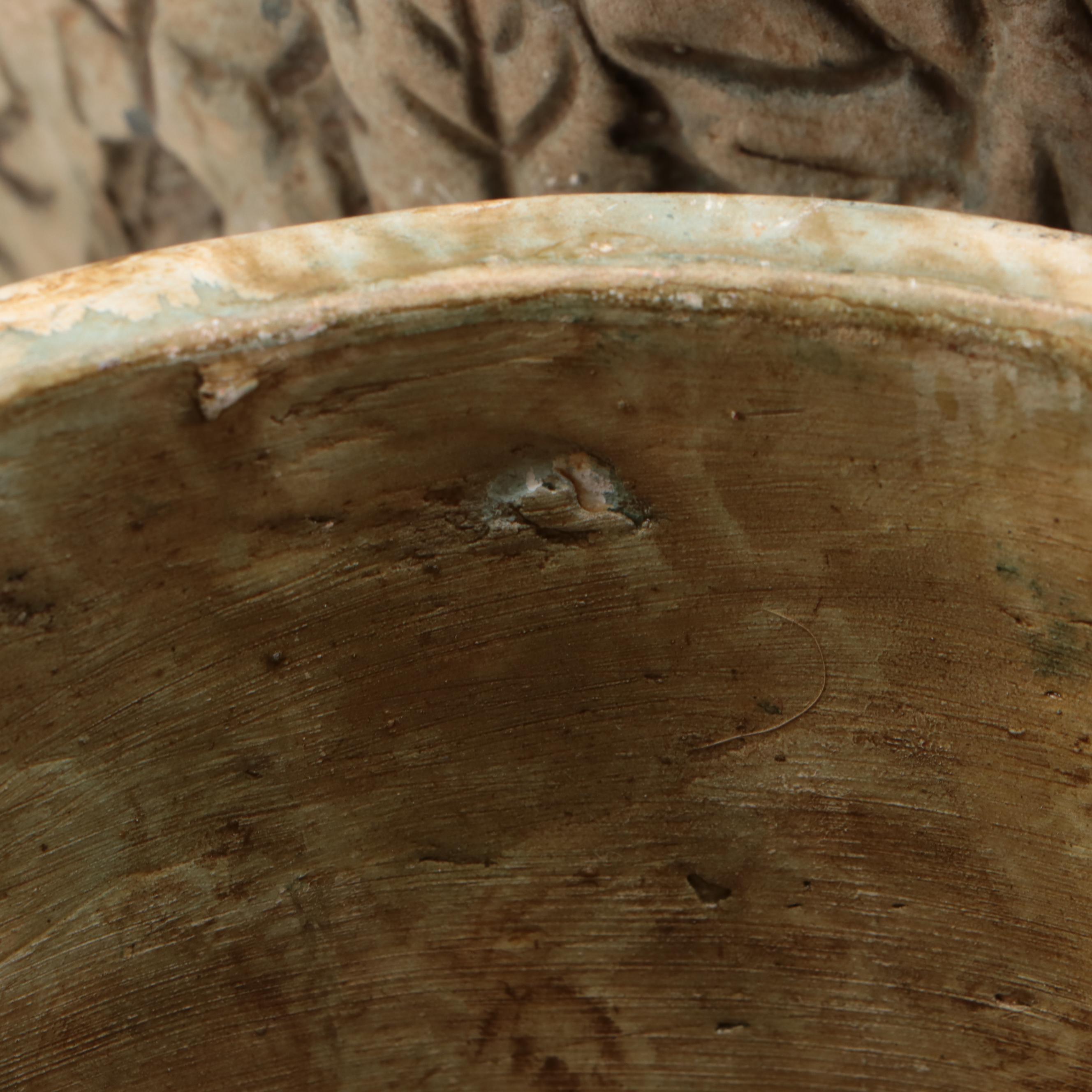 Botanical Pattern and Other Matte Glazed Ceramic Planters