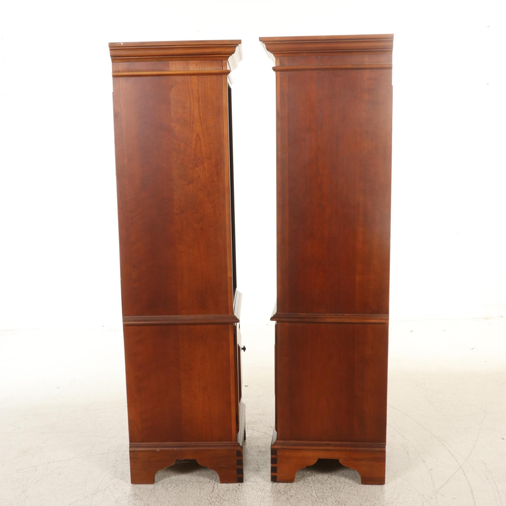 Colonial Style Wooden Bookcase Cabinet