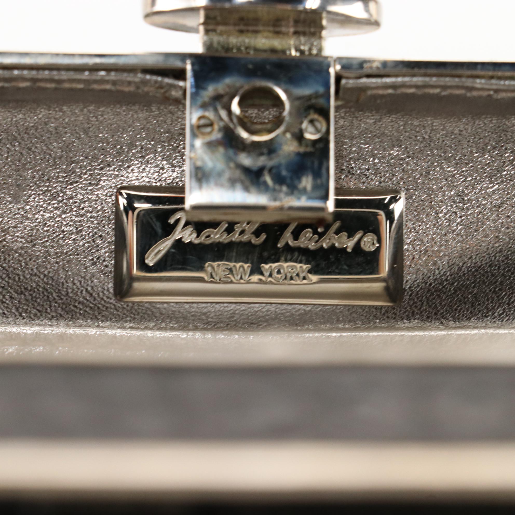 Judith Leiber Embossed Patent Leather Handbag