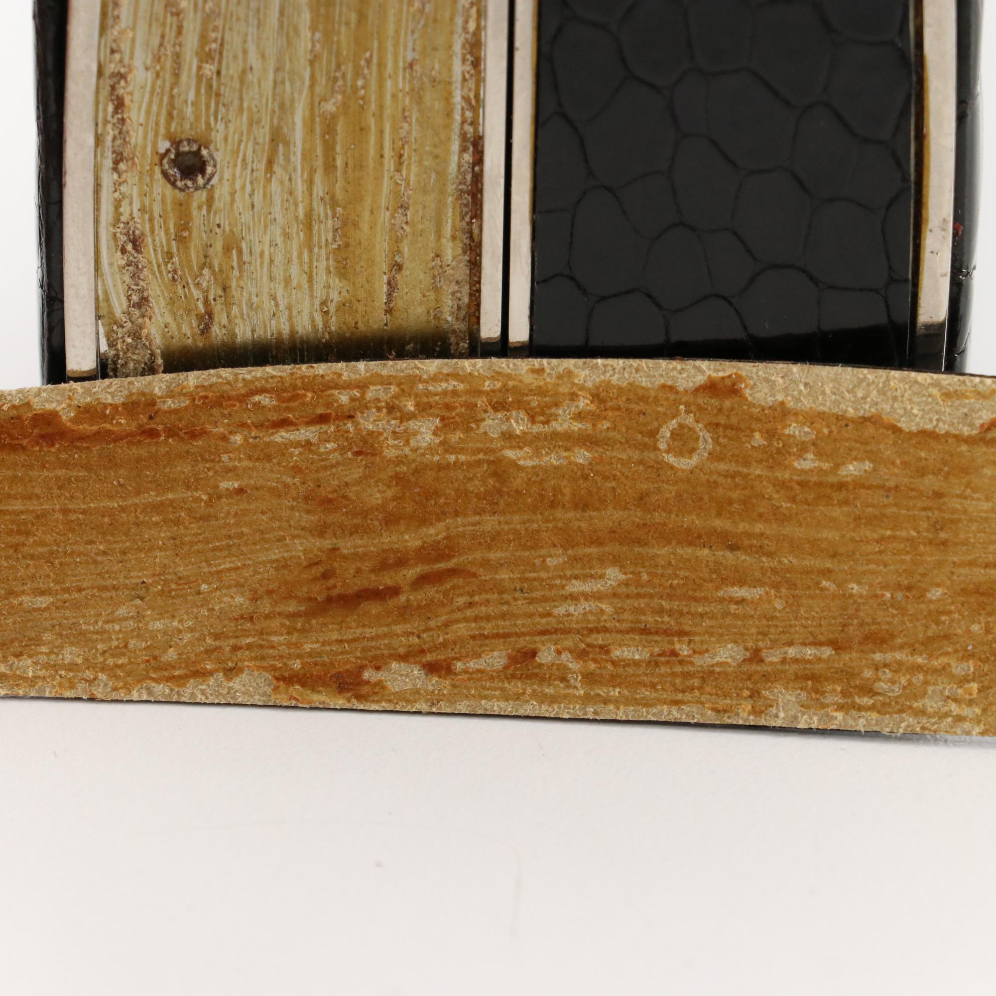 Judith Leiber Embossed Patent Leather Handbag