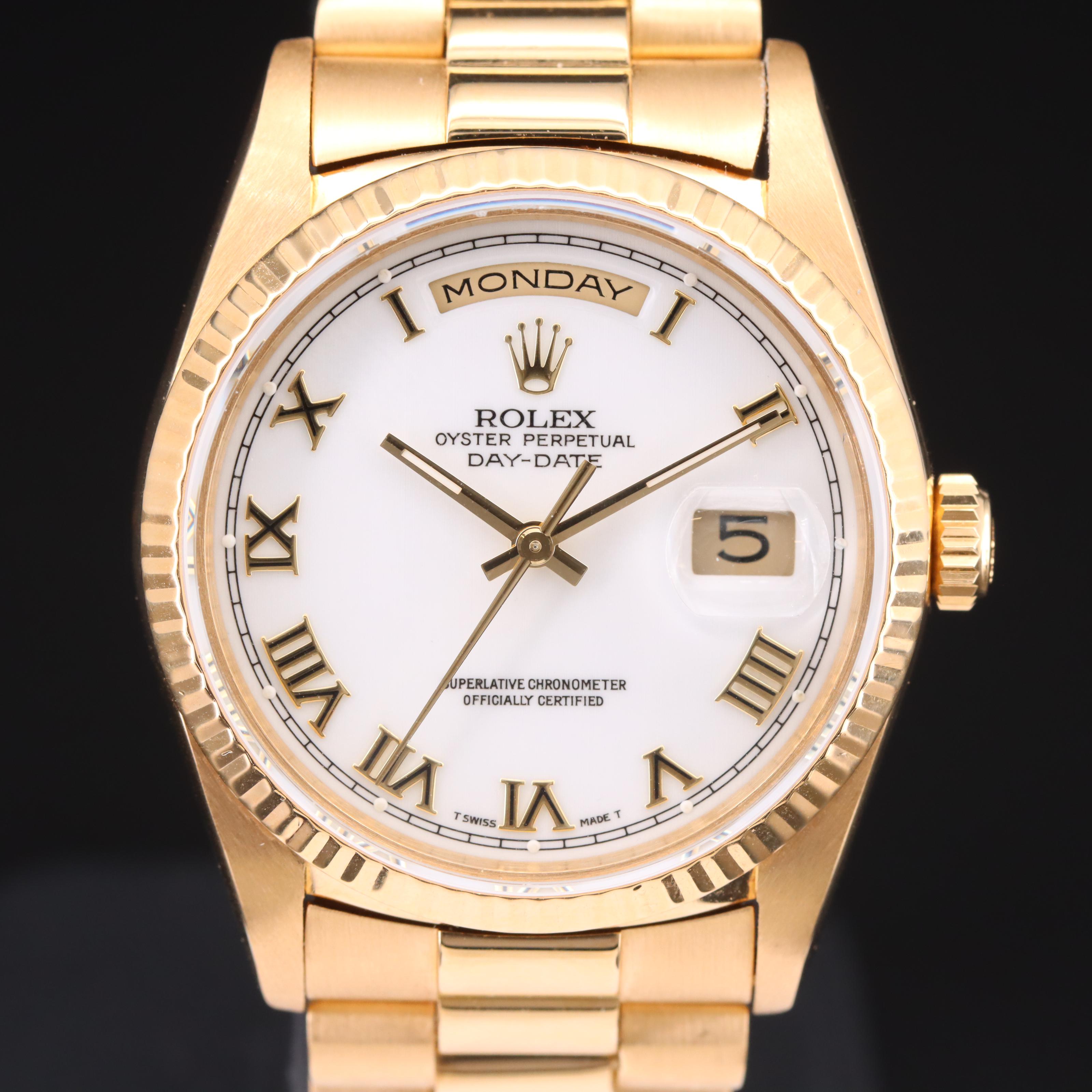 1990 - 1991 Rolex Day-Date President Band Watch