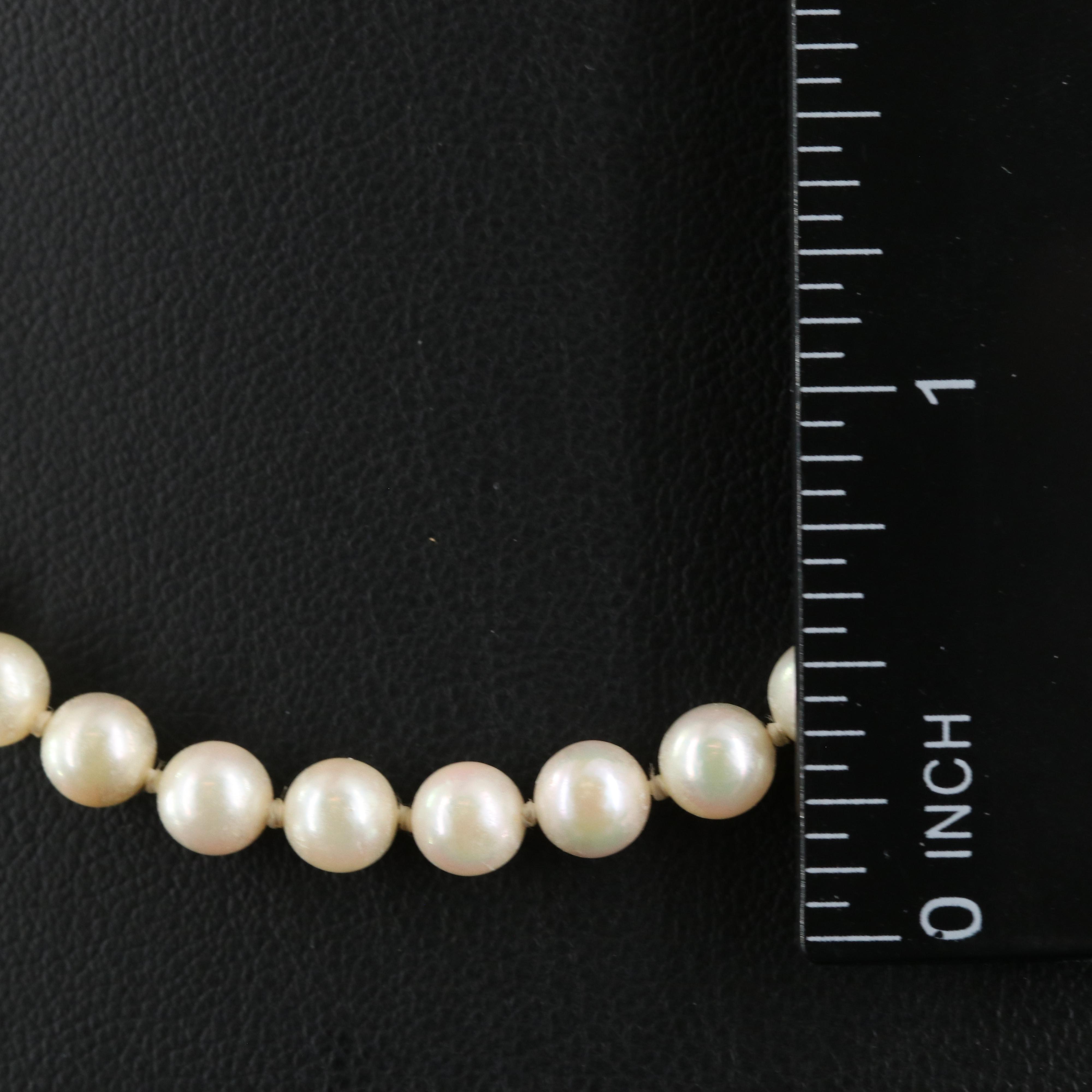 Pearl Necklace with 14K Clasp