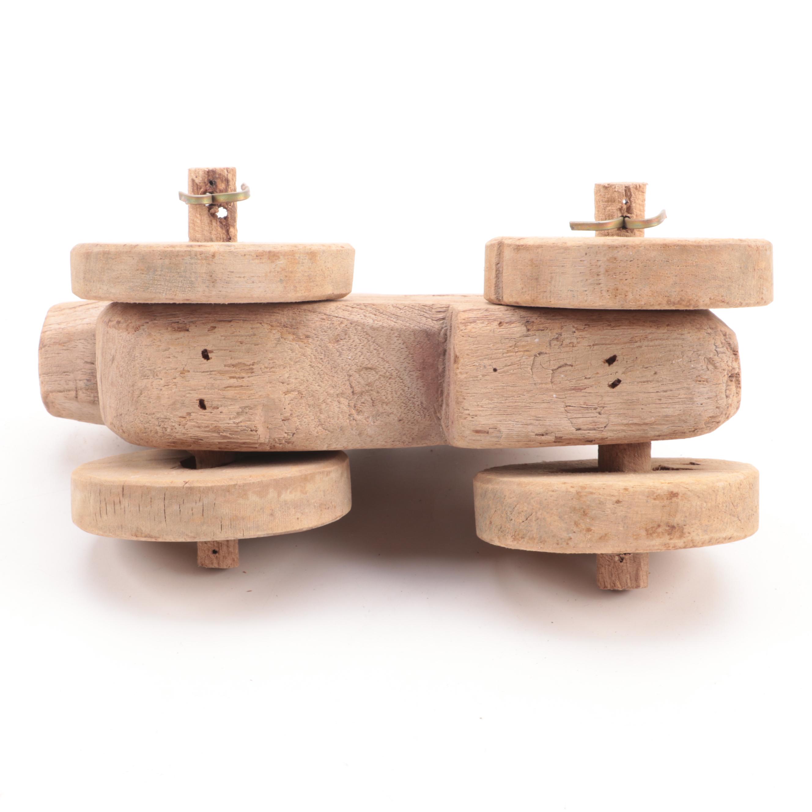 Primitive Hand-Carved Wood Toys