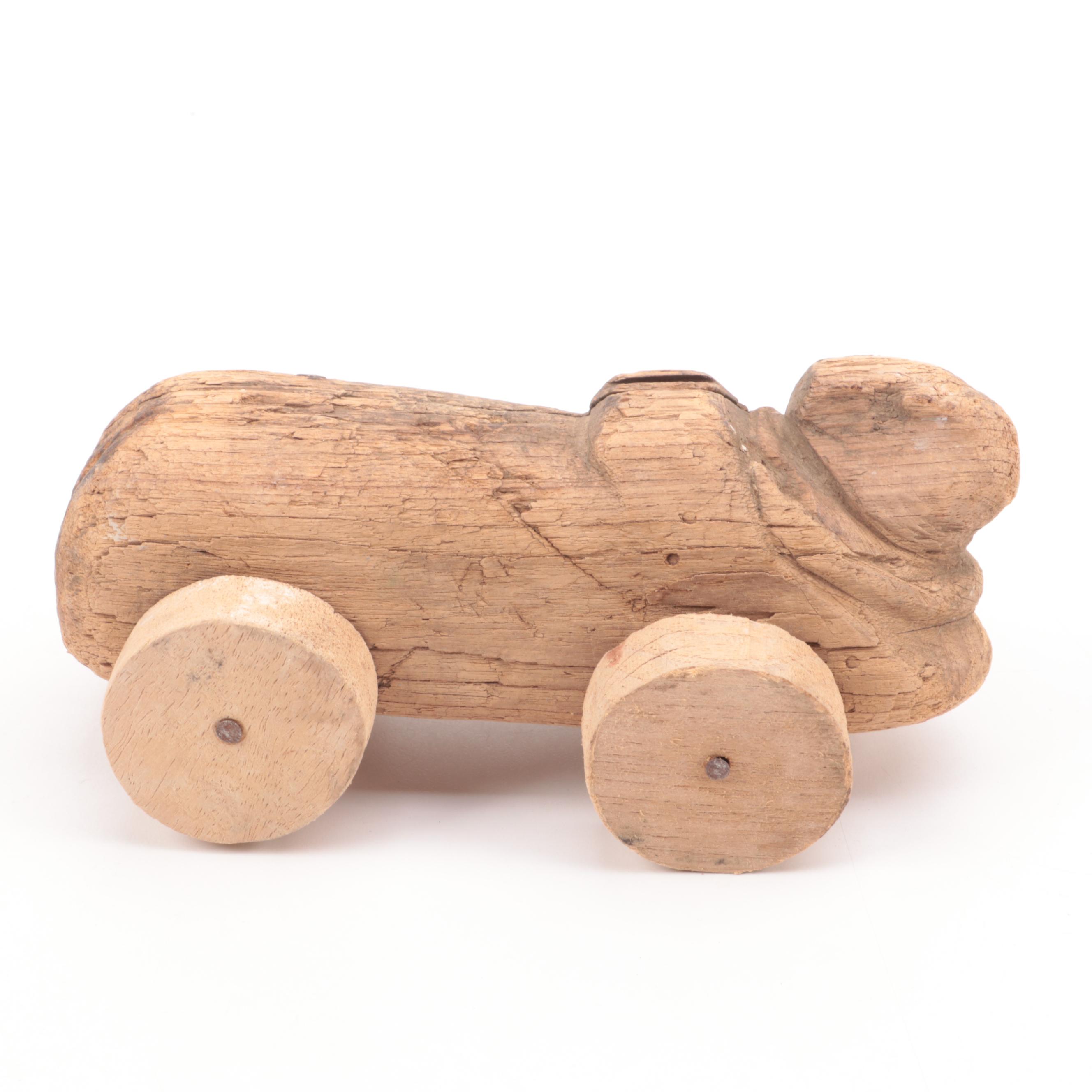 Primitive Hand-Carved Wood Toys