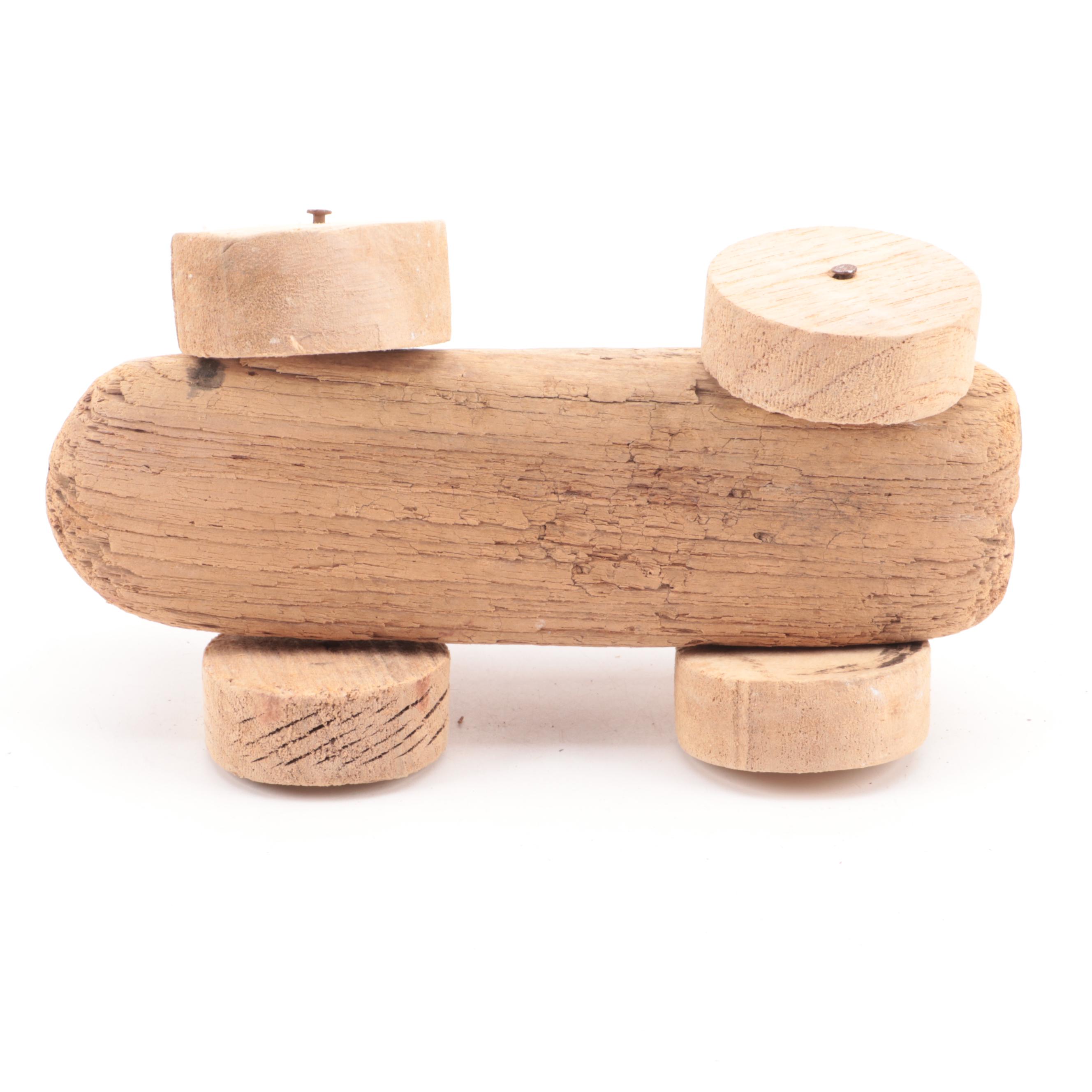 Primitive Hand-Carved Wood Toys