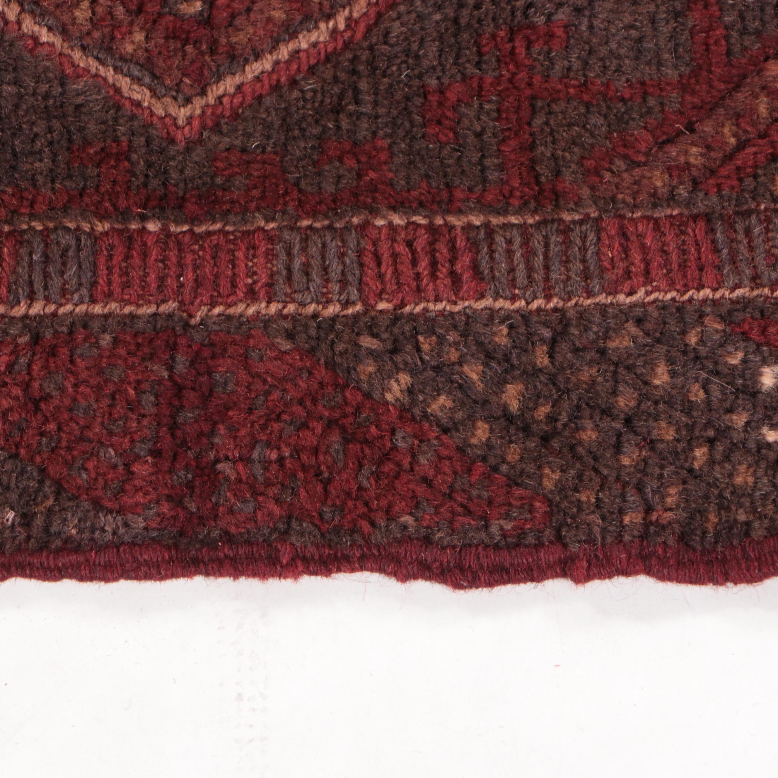 2'1 x 7'7 Handwoven Afghan Baluch Mixed Technique Carpet Runner